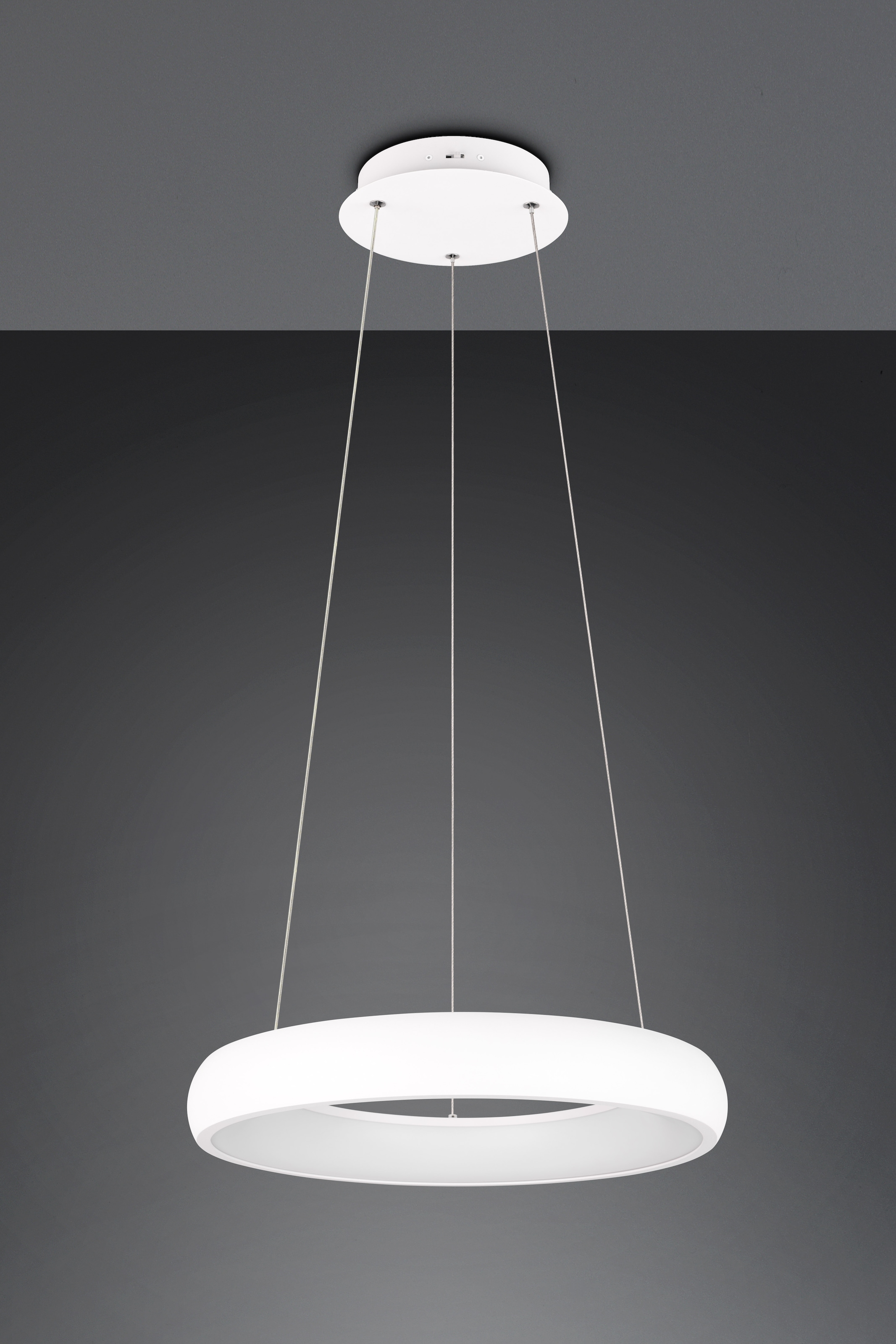 TRIO Leuchten LED Pendelleuchte »CARDONA, LED Ring Hängeleuchte, 3300 Lumen 29W, Lichtfarbe einstellbar« LED-Board 1 Stk. warmweiß - kaltweiß 2300/3000/4000K warmweiß bis kaltweiß, 3 Stufen dimmbar Höhe 150cm Ø46