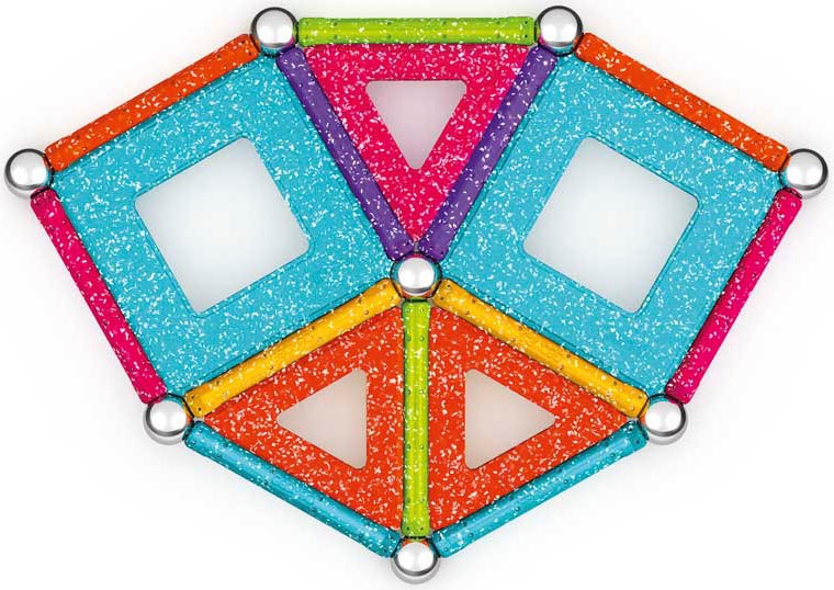 Geomag™ Magnetspielbausteine »GEOMAG™ Glitter Panels, Recycled«, (35 St.), aus recyceltem Material; Made in Europe