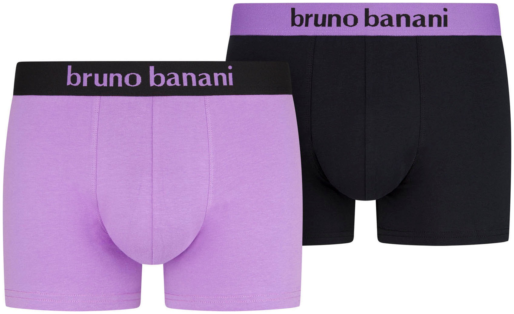 Bruno Banani Boxer, (2er Pack), mit kontrastreichem Logobund