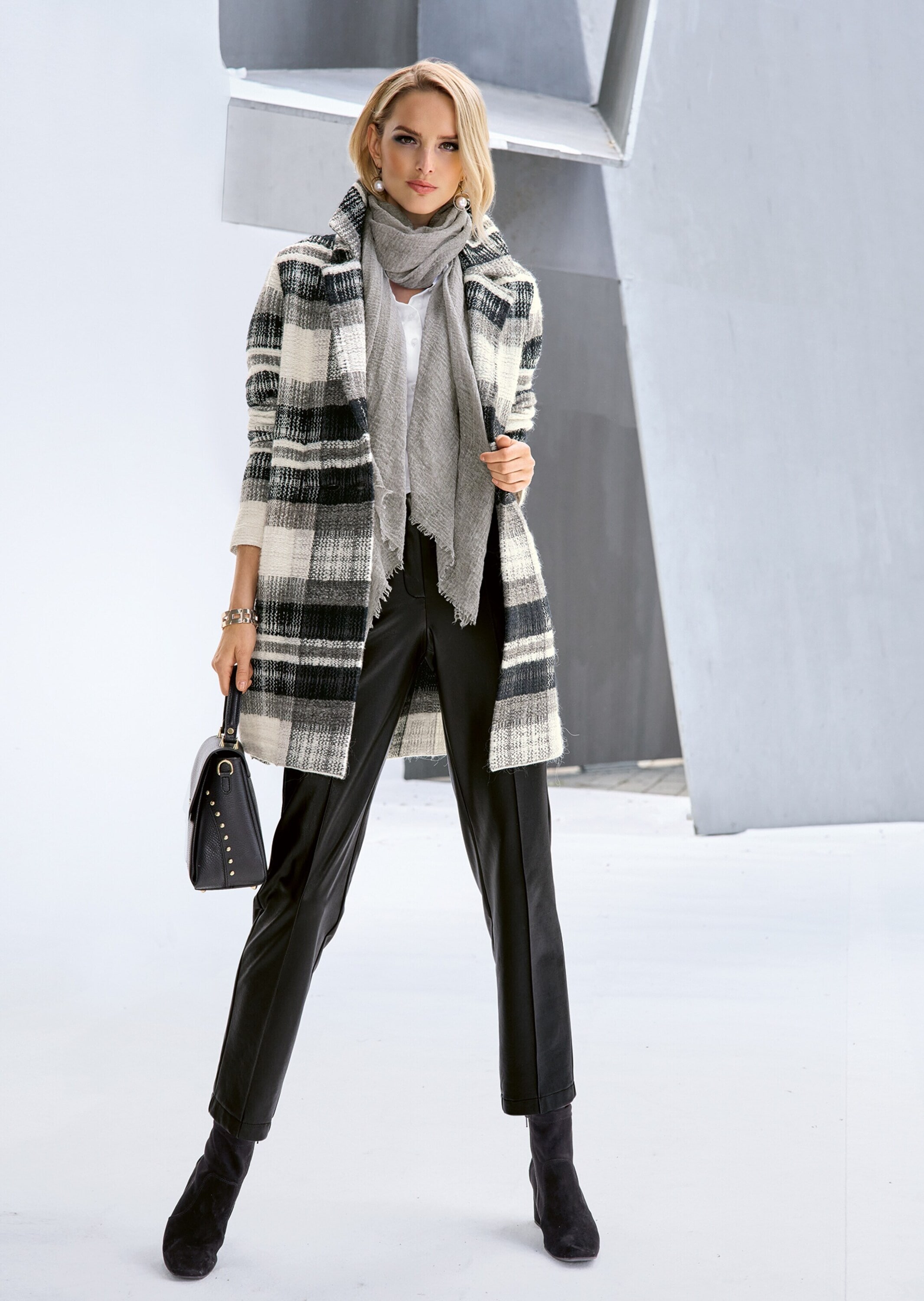 MADELEINE Strickjacke »Strickjacke Dünner Mantel aus italienischem Garn« Mit Alpaka und Kaschmir