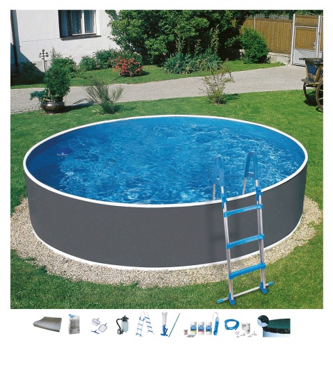 MyPool Rundpool »Standard«, (Set), 10-tlg., ØxH: 350x120 cm