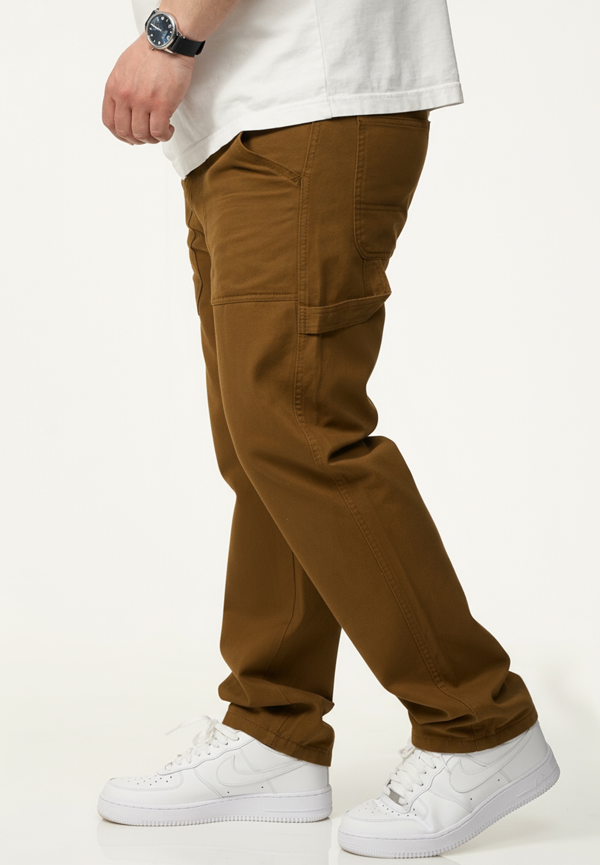 Daily Cotton Workerjeans »Hose im Carpenter-Stil - Regular-Fit Workwear« Herren Freizeithose Denim Stoffhose - Pants