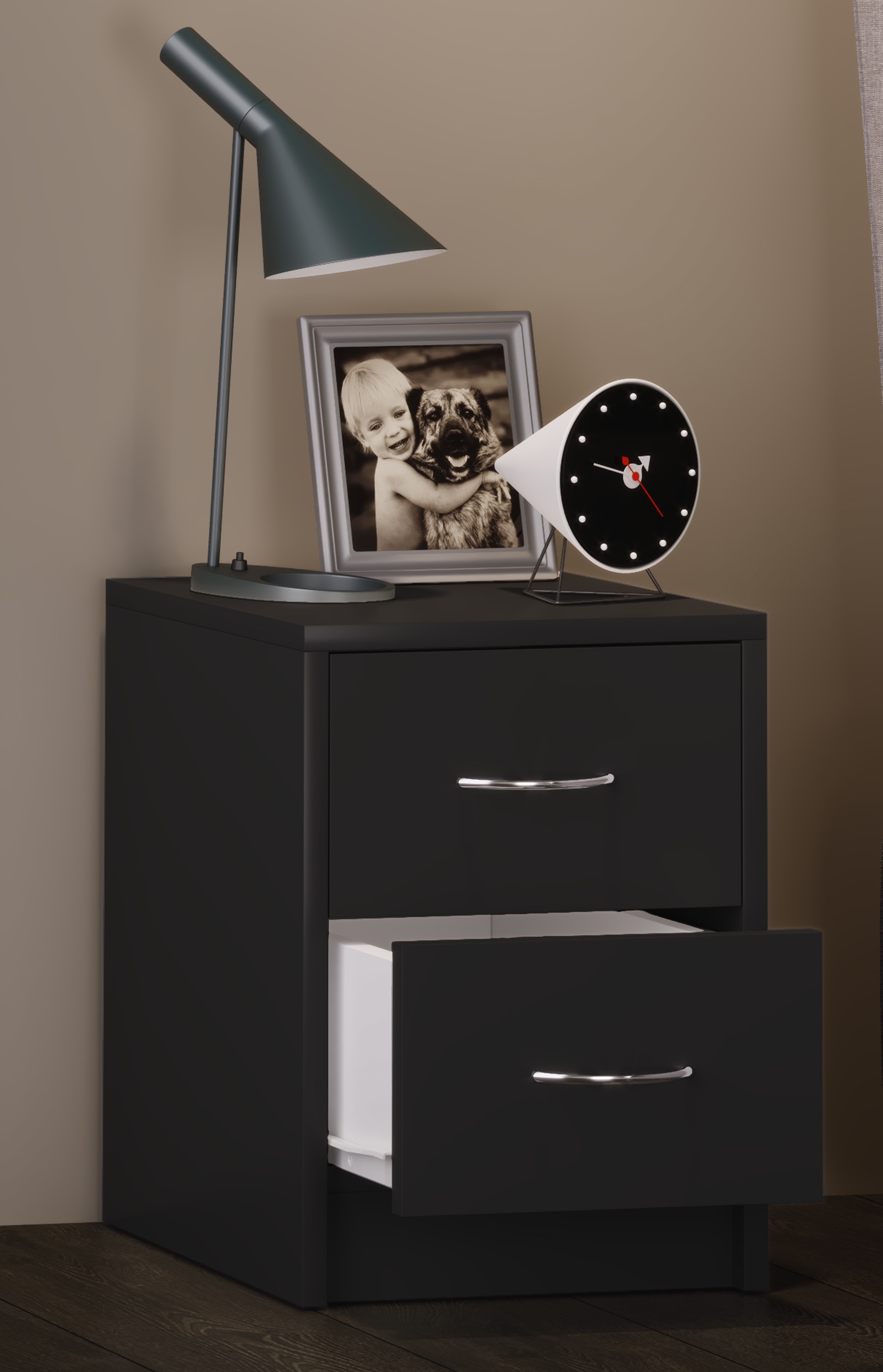 VCM Nachttisch »Holz Nachtschrank Nachttisch Schublade Boxal Mini«