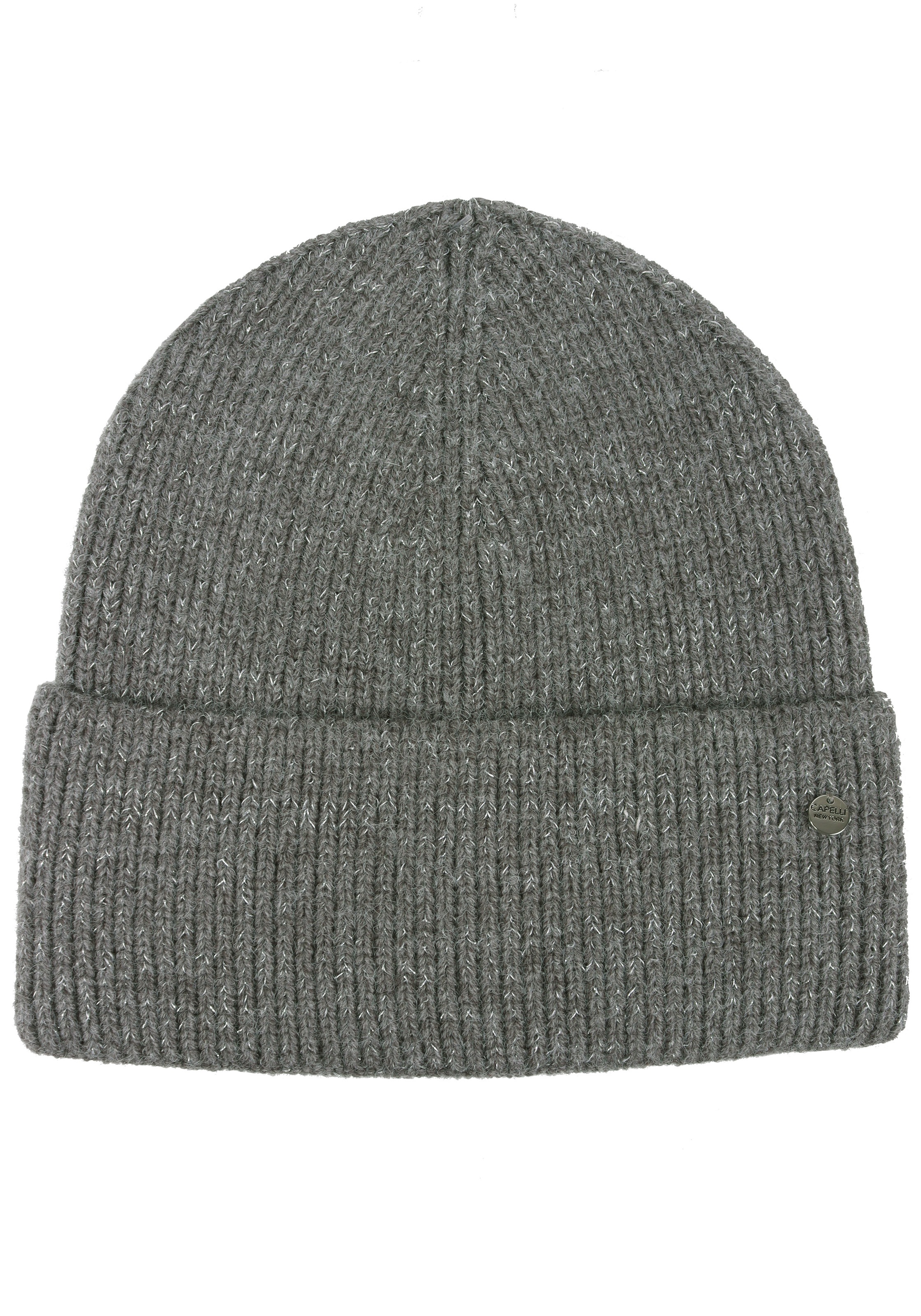 Capelli New York Beanie Strickmütze mit dezent eingearbeiteten Glitzerfäden