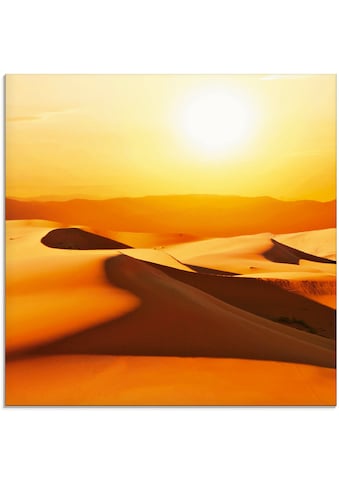 Glasbild »Dünen«, Wüste, (1 St.)