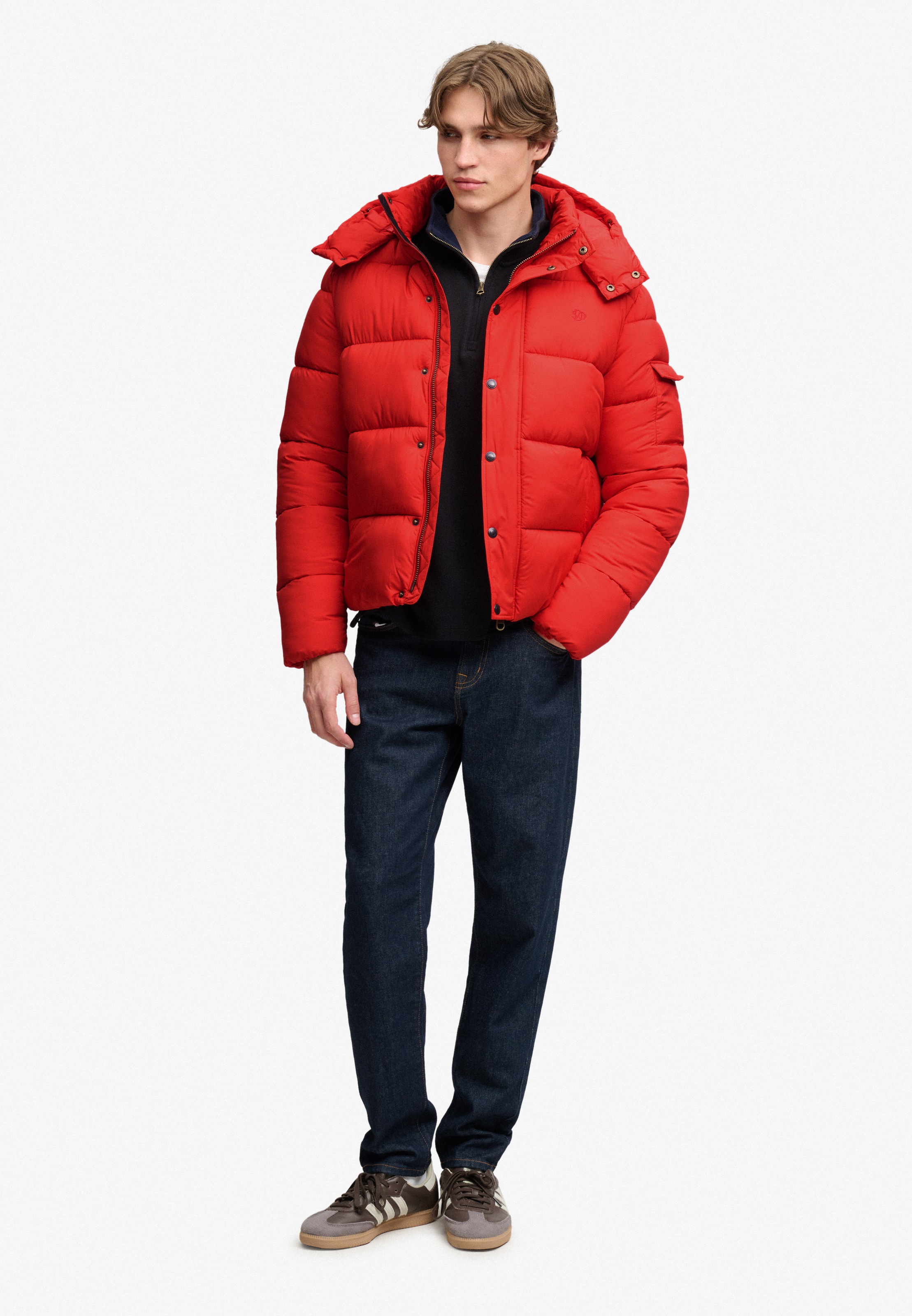 Superdry Steppjacke »PREMIUM RIPSTOP PUFFER JKT« mit Kapuze Kunstfaser, relaxed fit