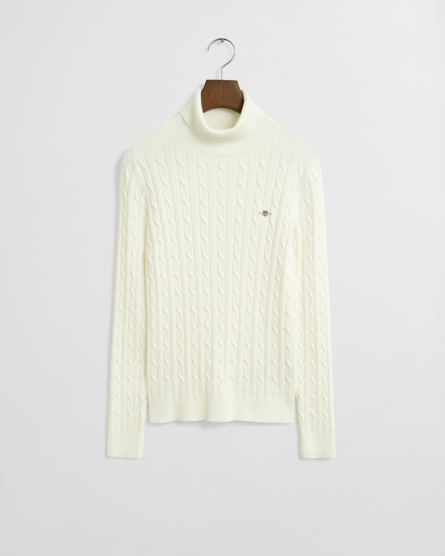 Gant Rollkragenpullover »STRETCH COTTON CABLE TURTLENECK« mit Zopfmuster