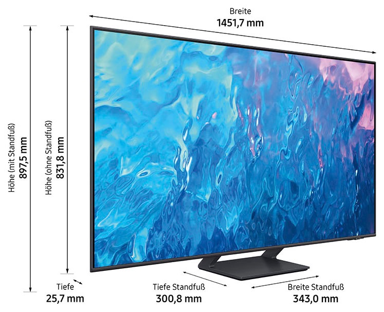 Samsung LED-Fernseher, bestellen Quantum Zoll, 163 bei 4K cm/65 OTTO Smart-TV, Prozessor