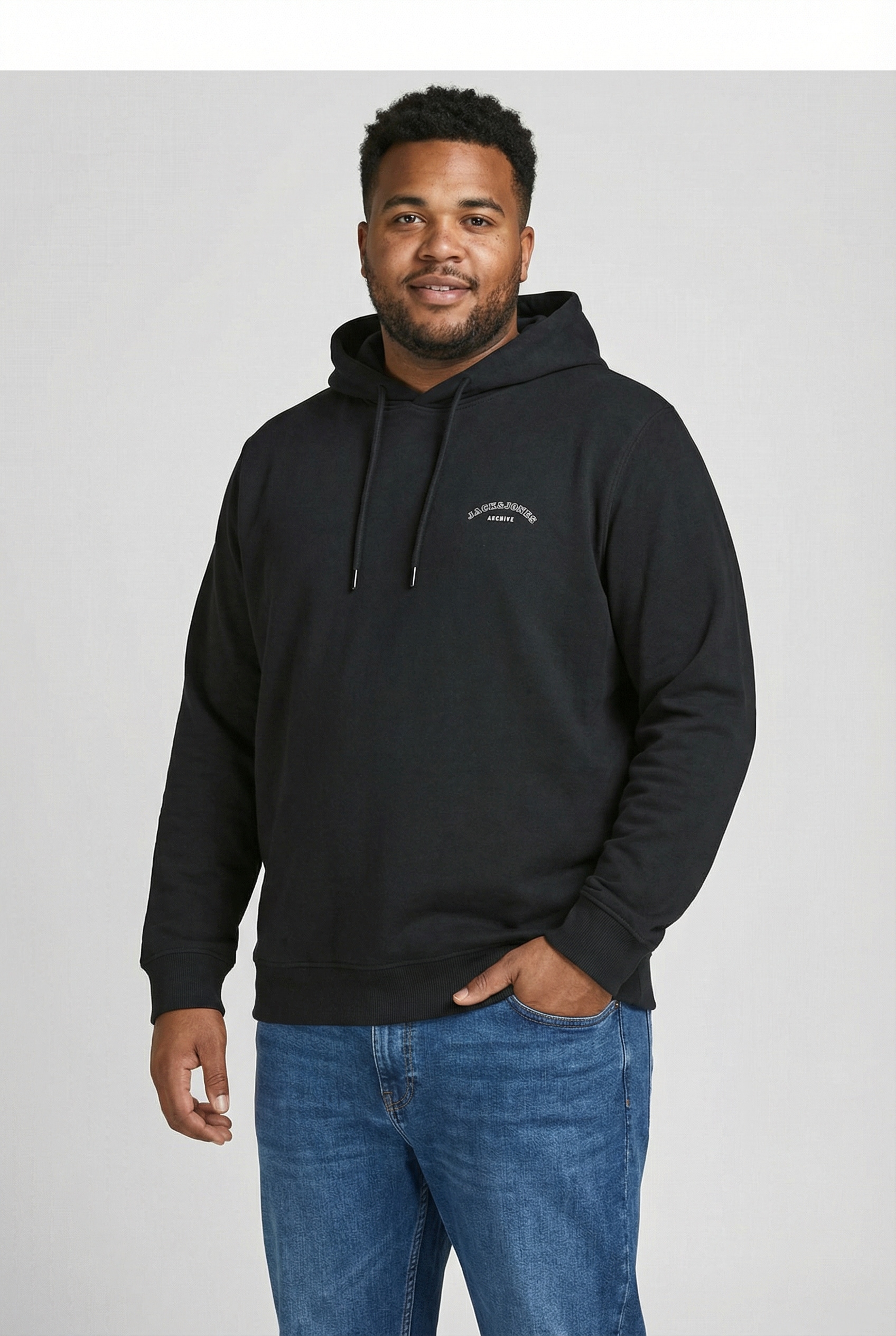 Jack & Jones PlusSize Kapuzensweatshirt »JJCOLLEGE LOGO SWEAT HOOD PLS«
