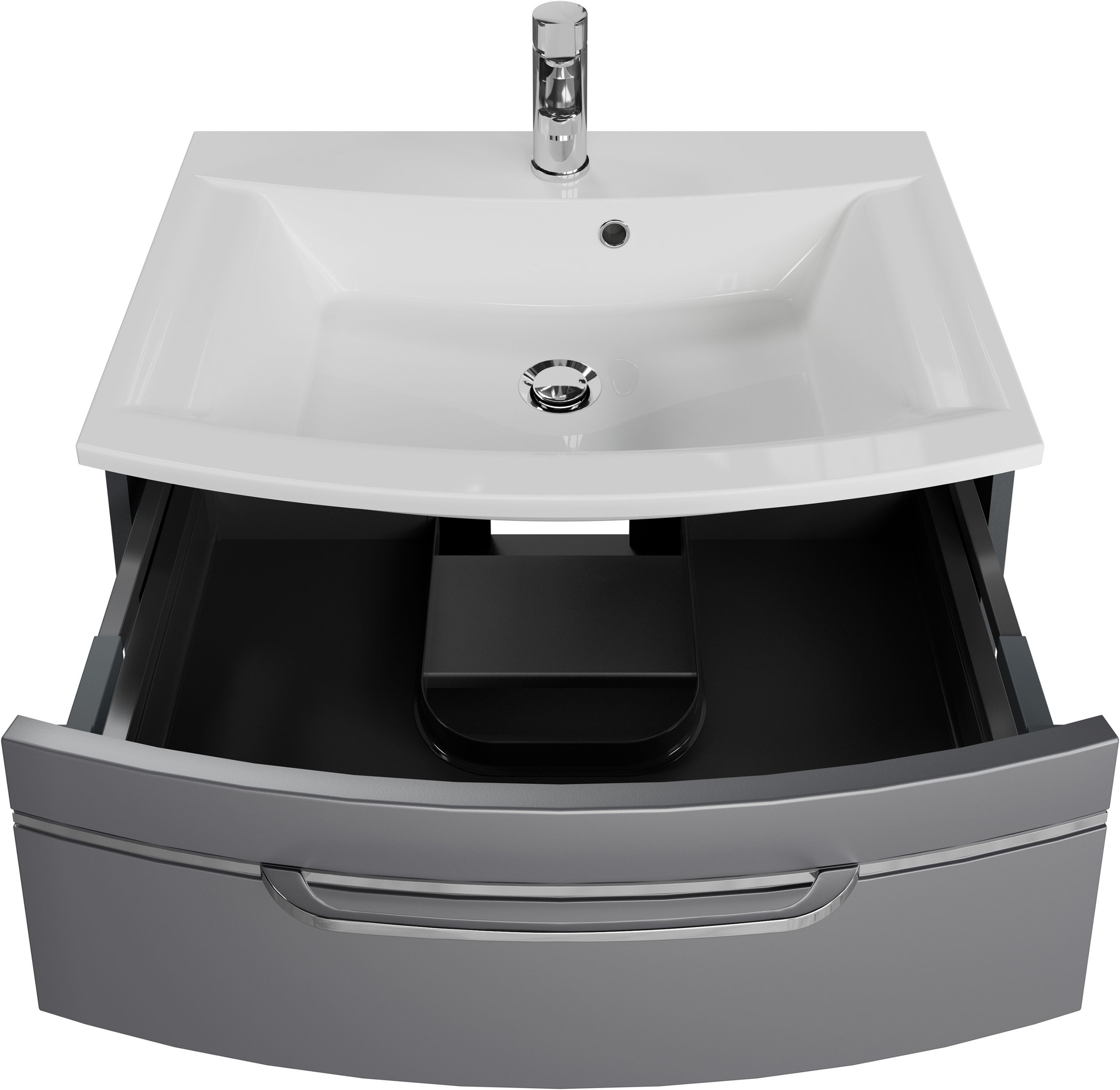 Saphir Badmöbel-Set »Serie 7045 2-teilig Mineralmarmor-Waschtisch mit LED-Spiegelschrank« Set, 2 Stk. tlg.