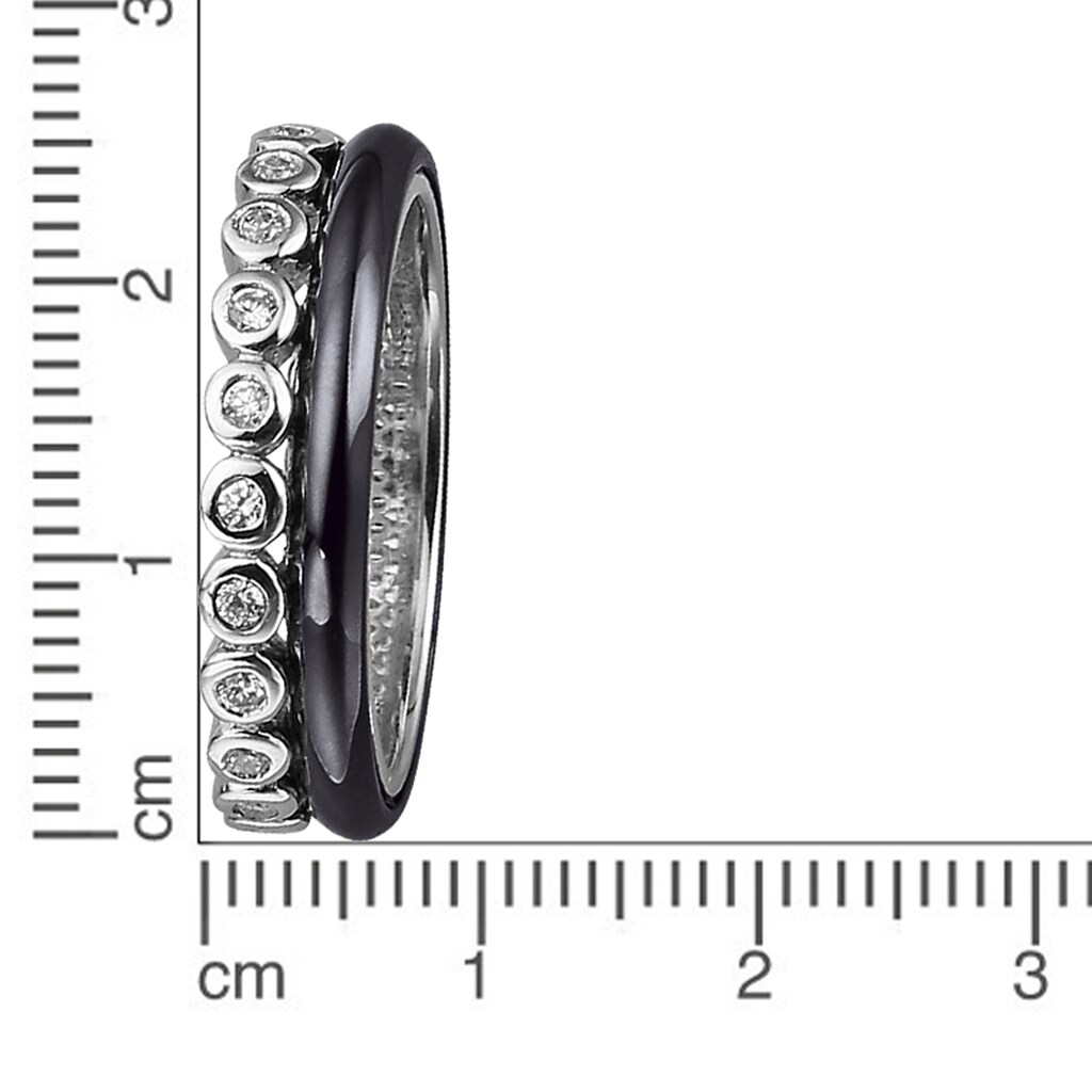 Jacques Lemans Fingerring »925/- Sterling Silber rhodiniert«