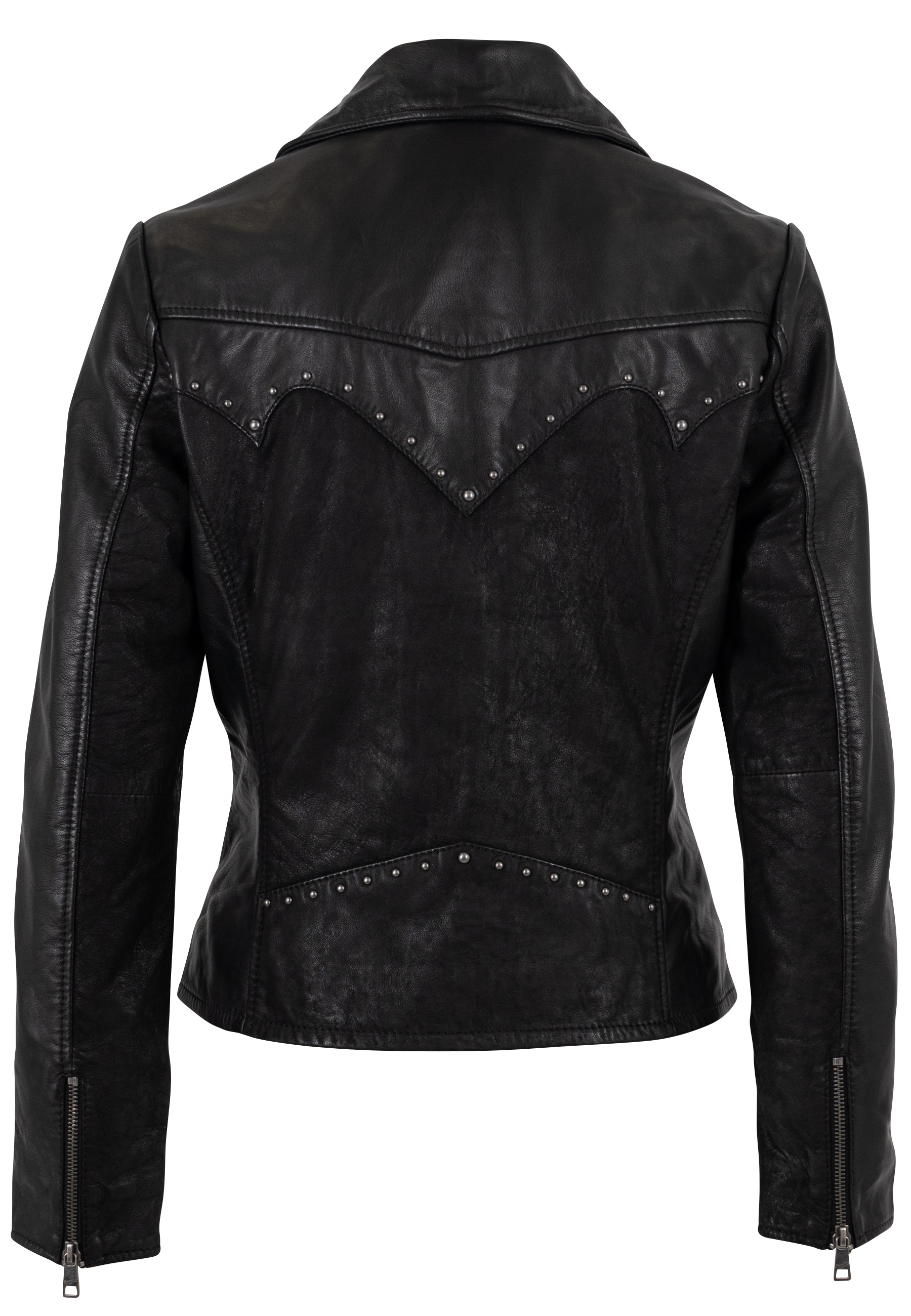 Mauritius Lederjacke »MWCollien« im Mix aus Nappa- und Nubukleder