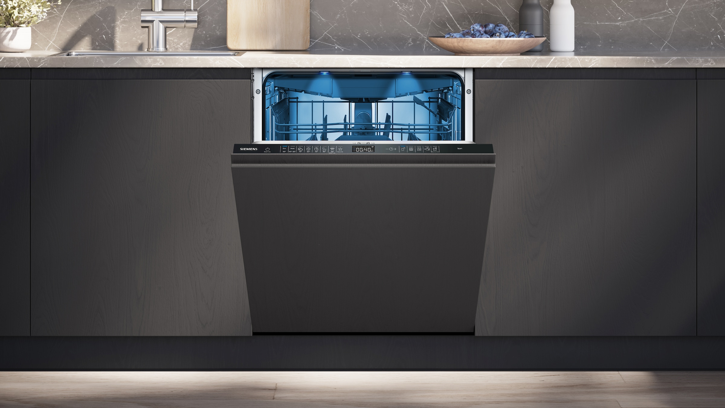 SIEMENS vollintegrierbarer Geschirrspüler iQ500 »SN95EX07CE«, 14 Maßgedecke
