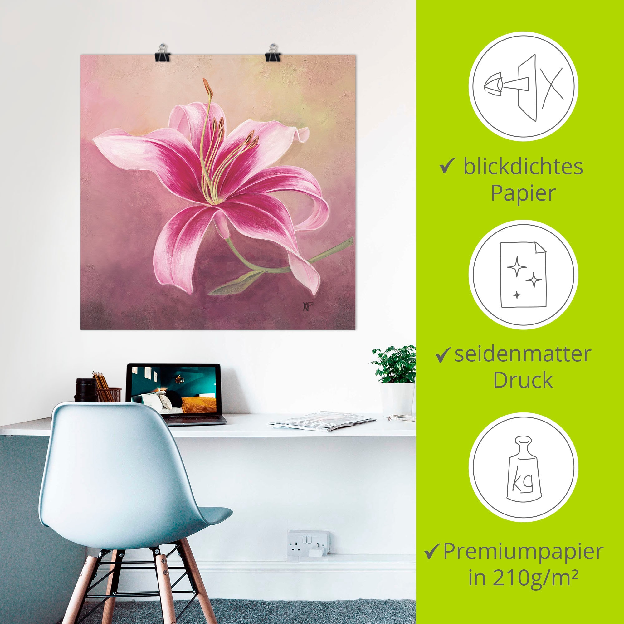 Artland Wandbild »Frühe Lilie« 1 Stk. tlg. als Leinwandbild, Poster in verschied. Größen