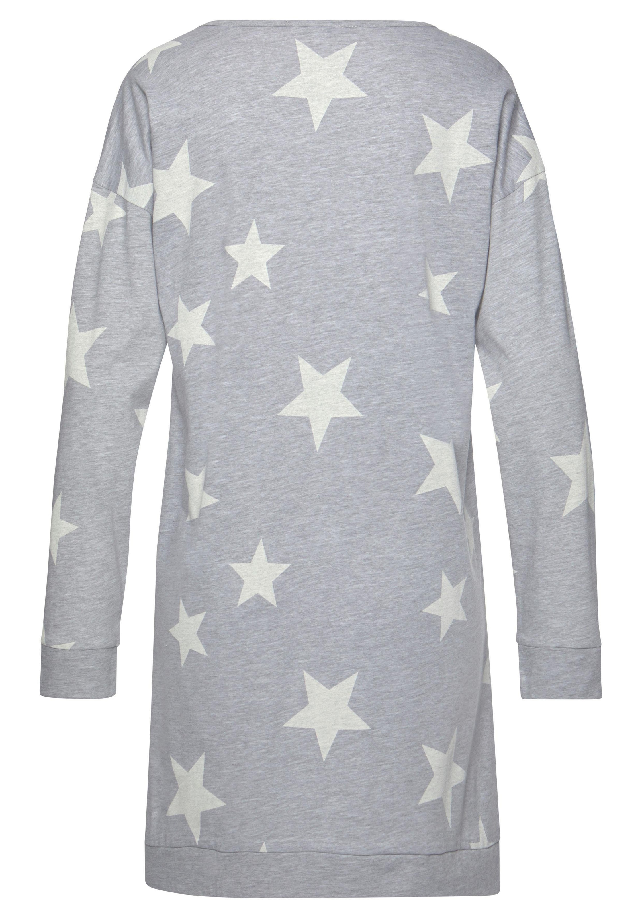 Arizona Nachthemd, (2er-Pack), mit online bei melierter Sternen Optik OTTO in