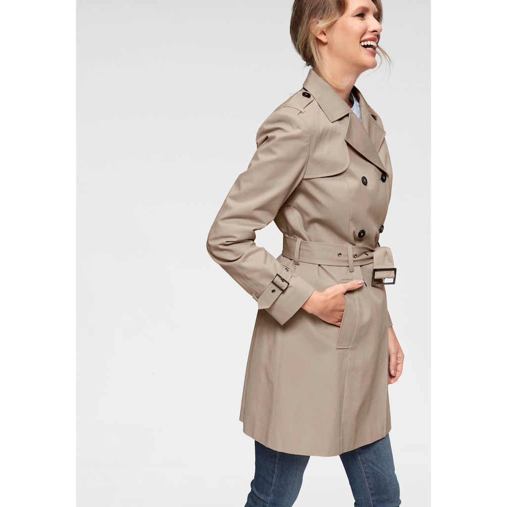 Aniston CASUAL Trenchcoat, mit Gürtel zum Regulieren