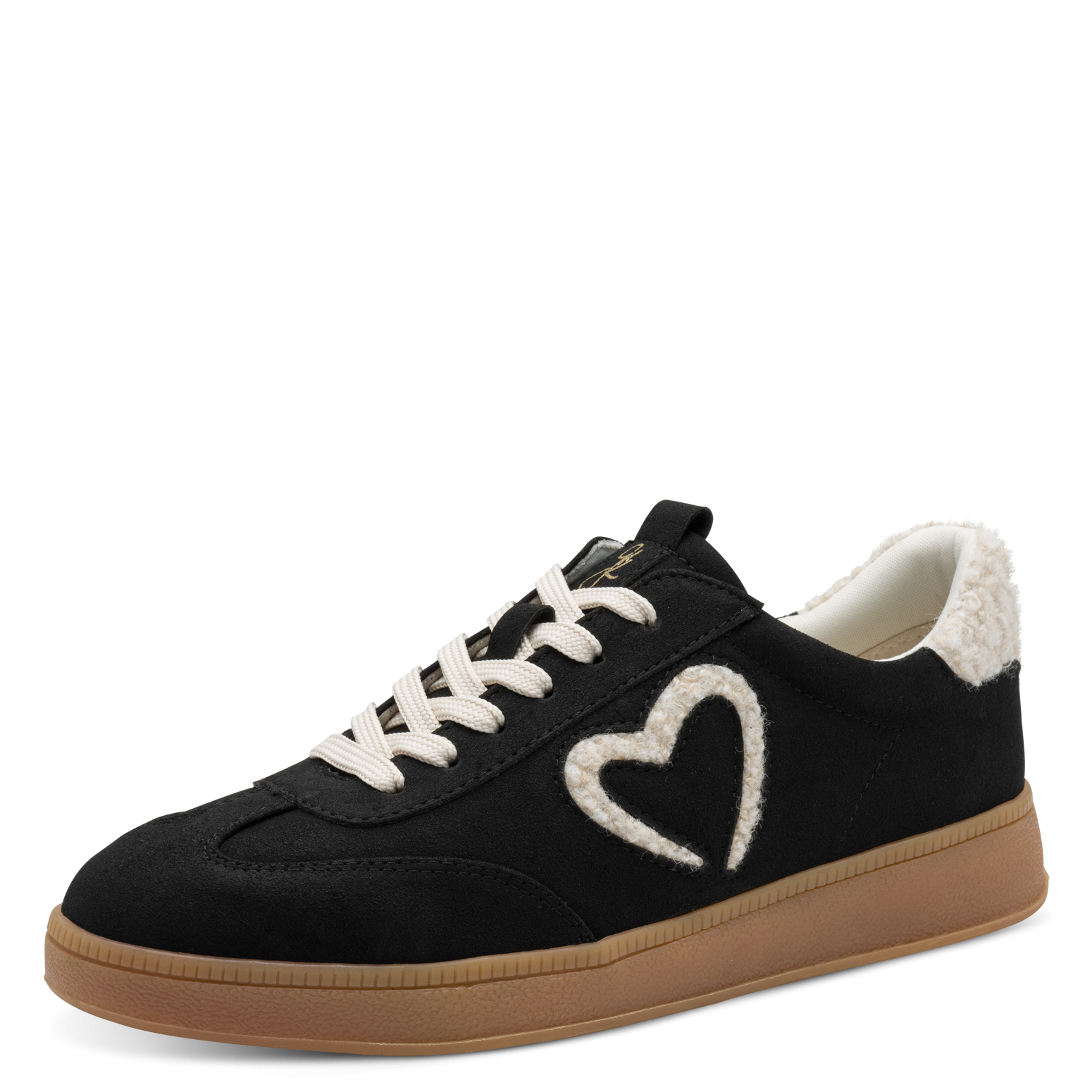 MARCO TOZZI by GMK Plateausneaker, Freizeitschuh, Halbschuh, Schnürschuh mit Plüsch-Details