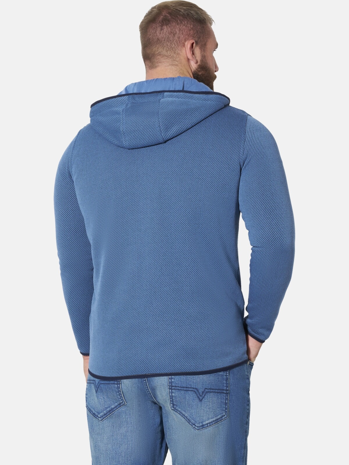Jan Vanderstorm Kapuzensweatjacke »Strickfleecejacke AHARE«