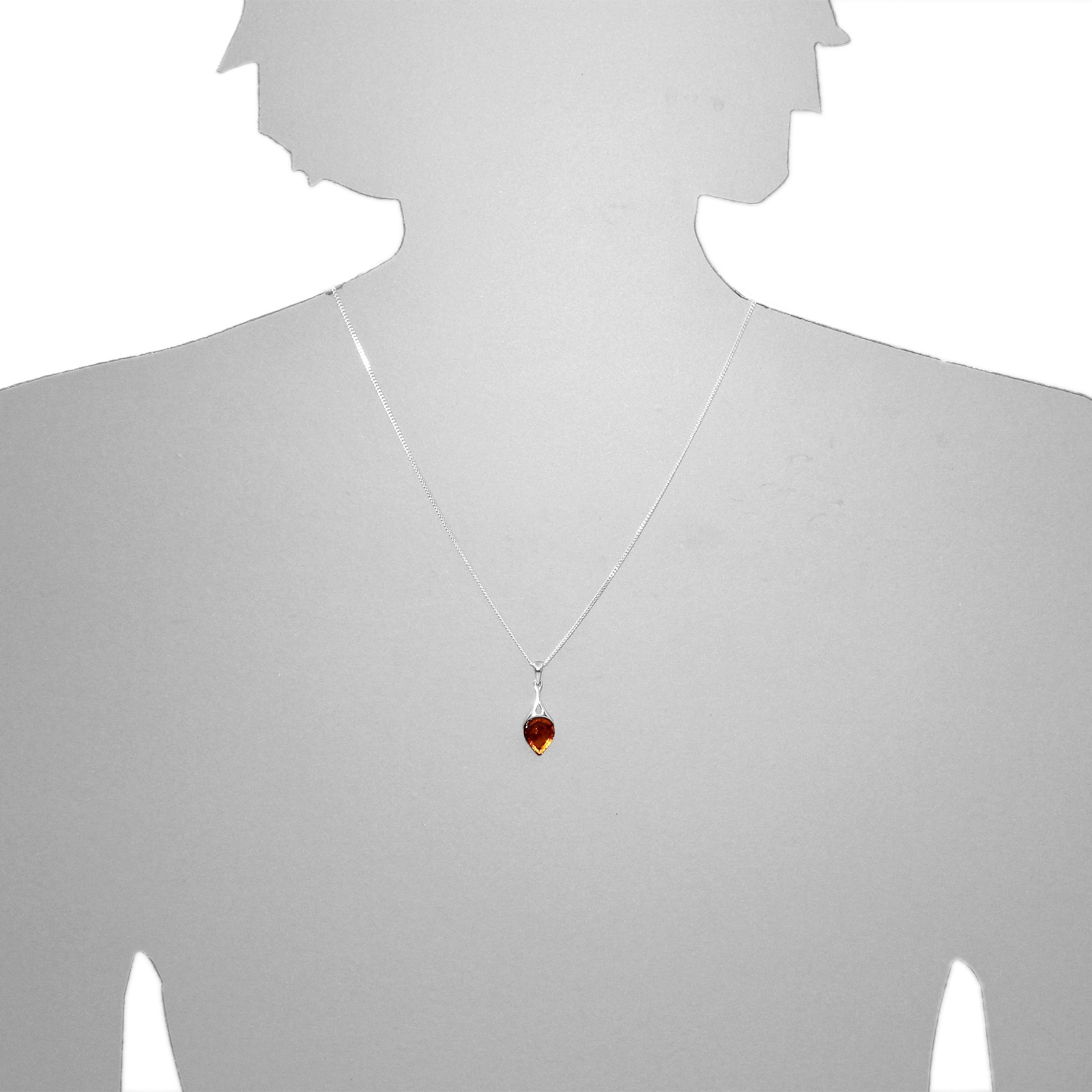 OSTSEE-SCHMUCK Kettenanhänger »- Ditte - Silber 925/000 - Bernstein«