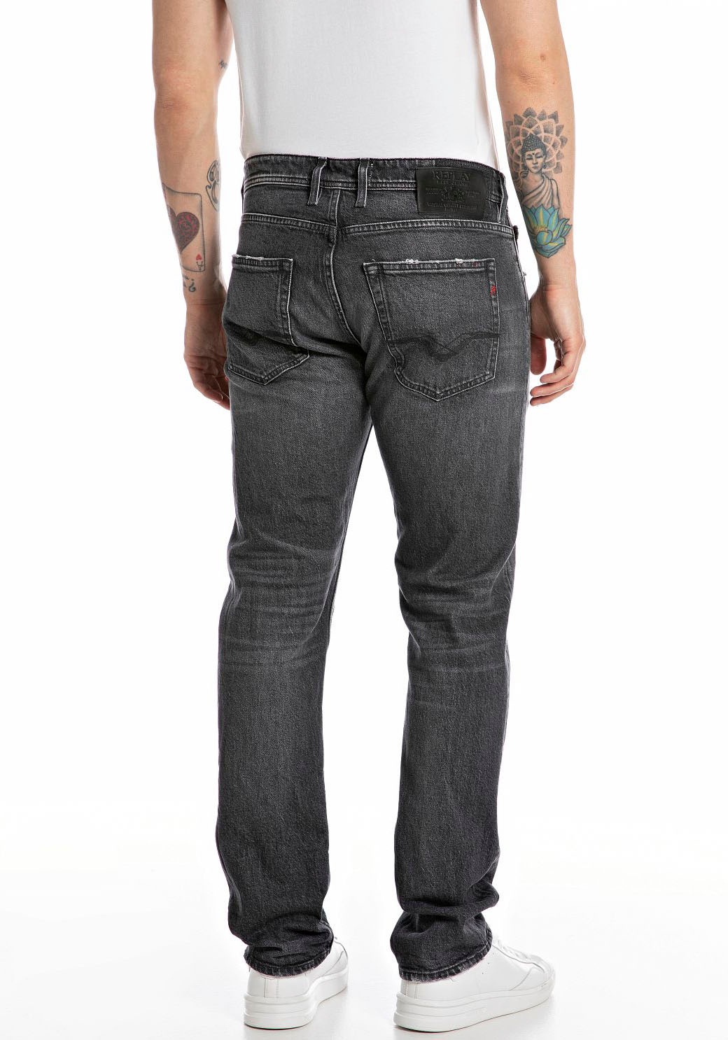 Replay Straight-Jeans »GROVER«, in vielen verschiedenen Waschungen, mit Stretch