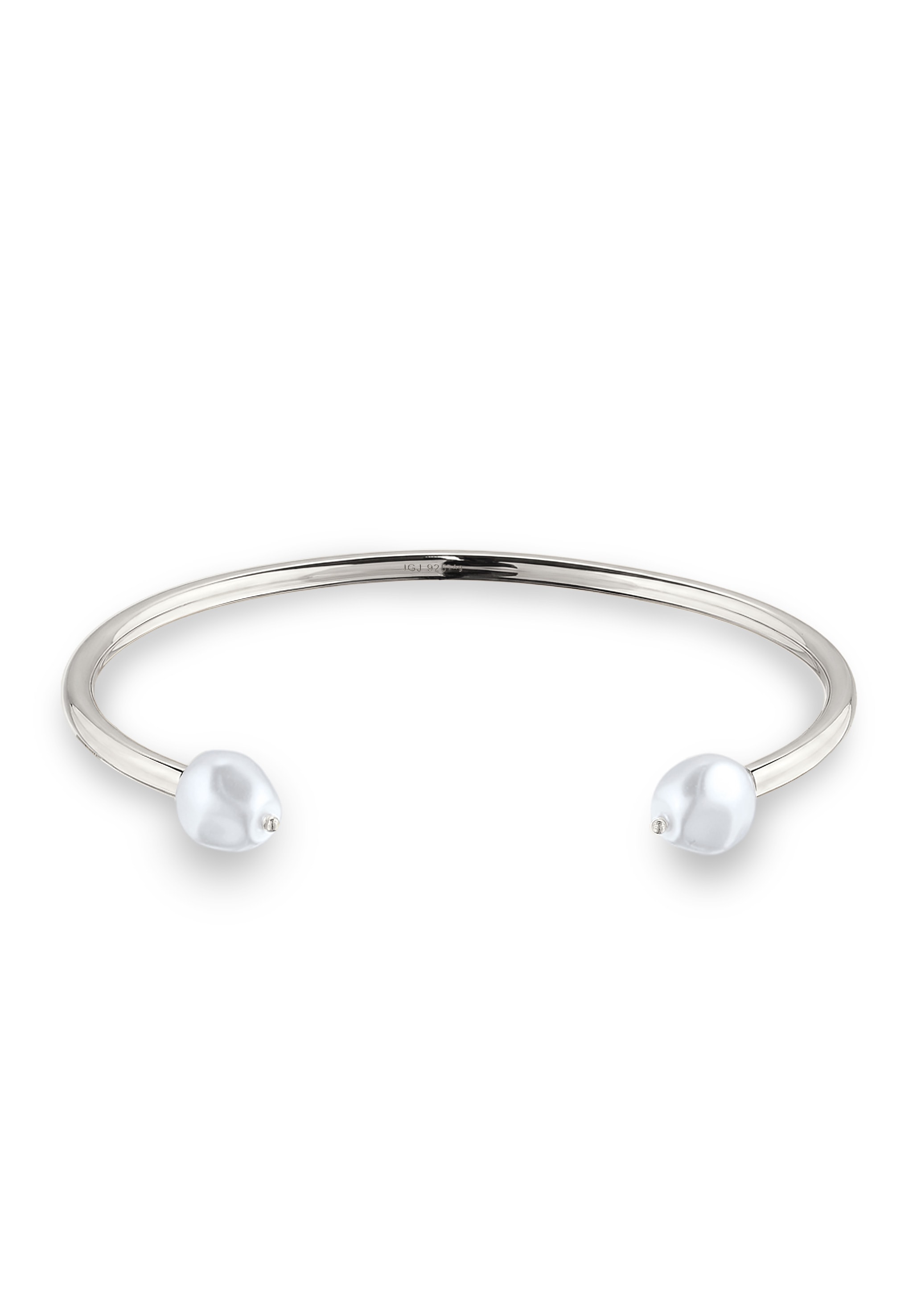 Elli Premium Armreif »Armband Armreif mit Perlen von Swarovski(R) 925 Sterling Silber«