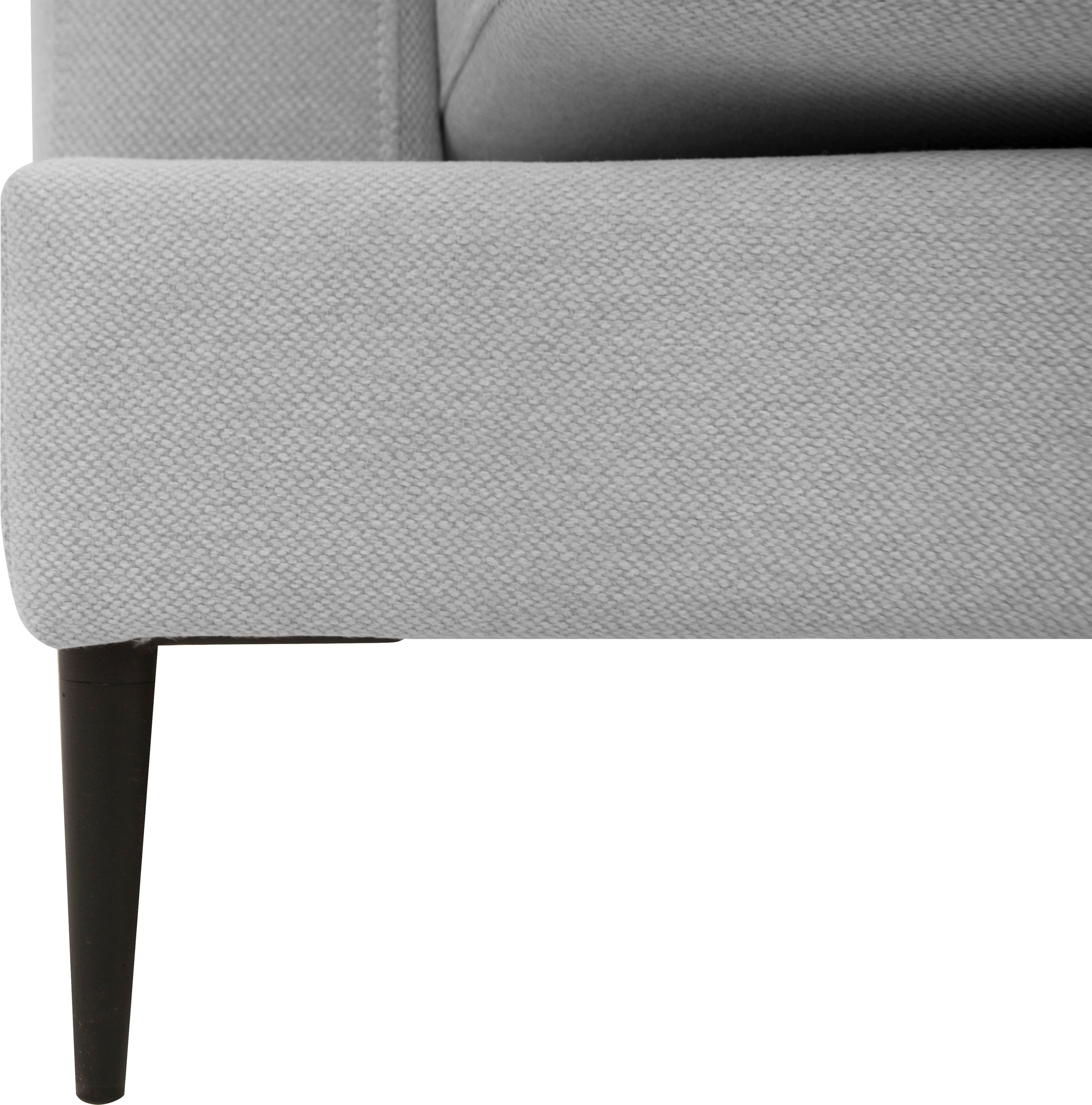 Leonique Big-Sofa »Cozy elegantes Designsofa, Maße B/T/H: 252/97/80 cm«, mit losen Kissen und Metallbeinen