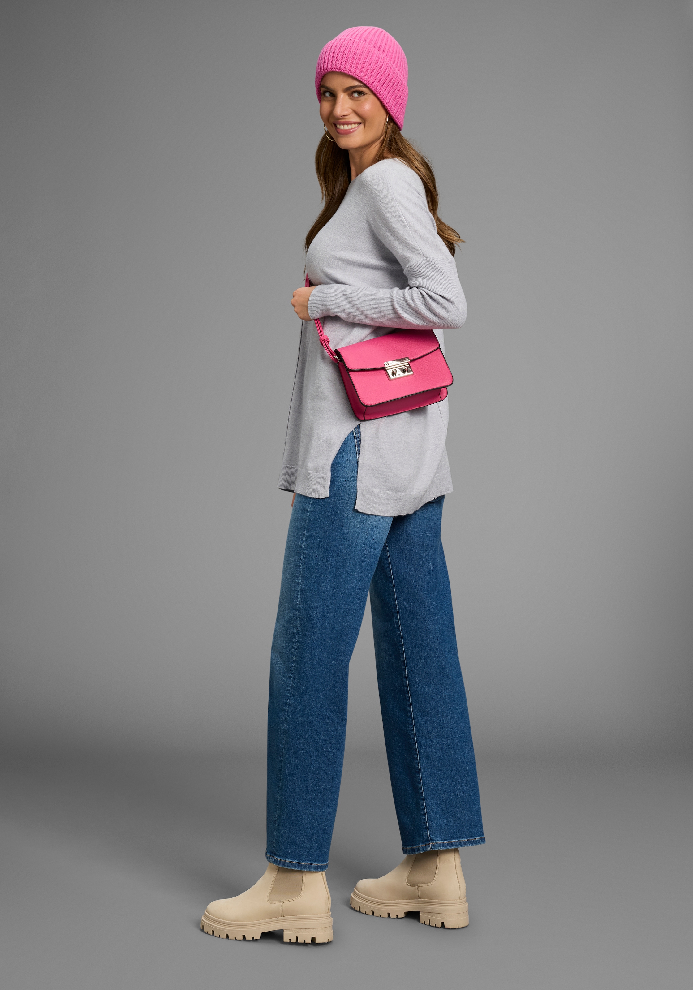 Laura Scott Longpullover, mit Seitenschlitz - NEUE KOLLEKTION
