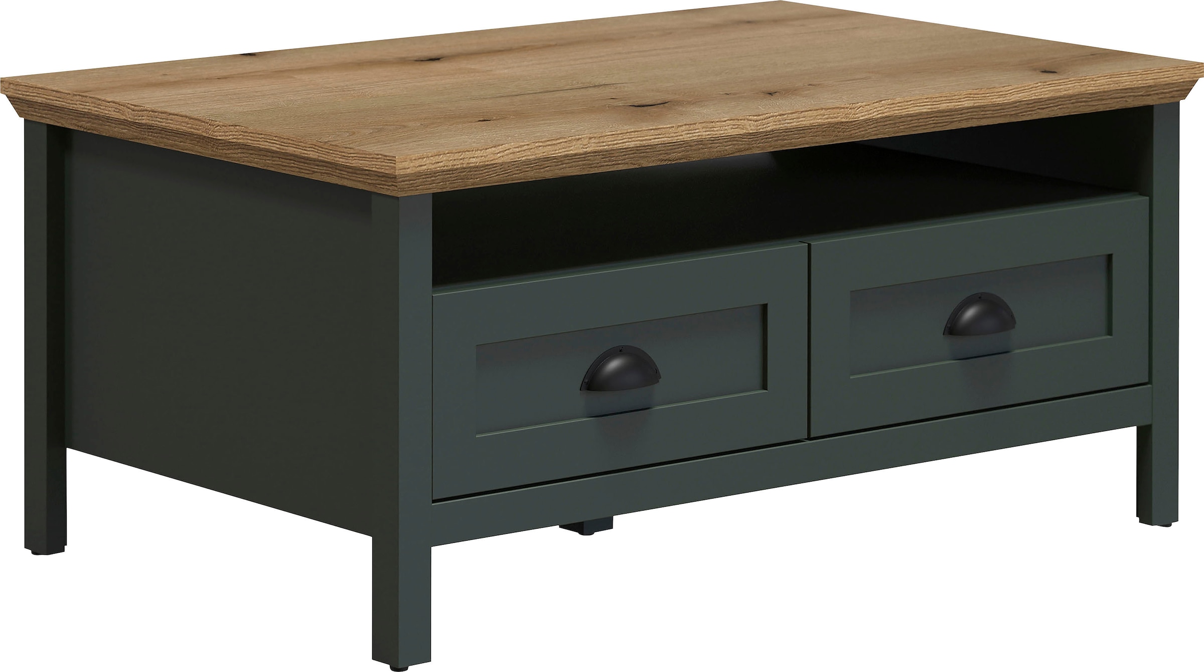 Home affaire Couchtisch »Vienna« 1 Stk. tlg. Sofatisch mit 2 Schubladen und Ablagefläche - (B/T/H) 101/60/45 cm