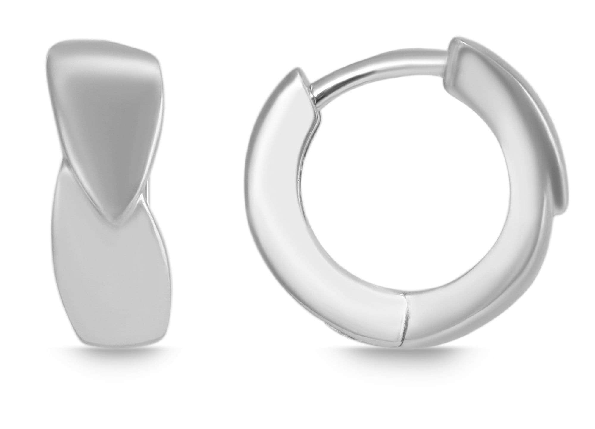 Adelia´s Paar Creolen »Damen Ohrringe ¿ Klappcreole aus 925 Silber«