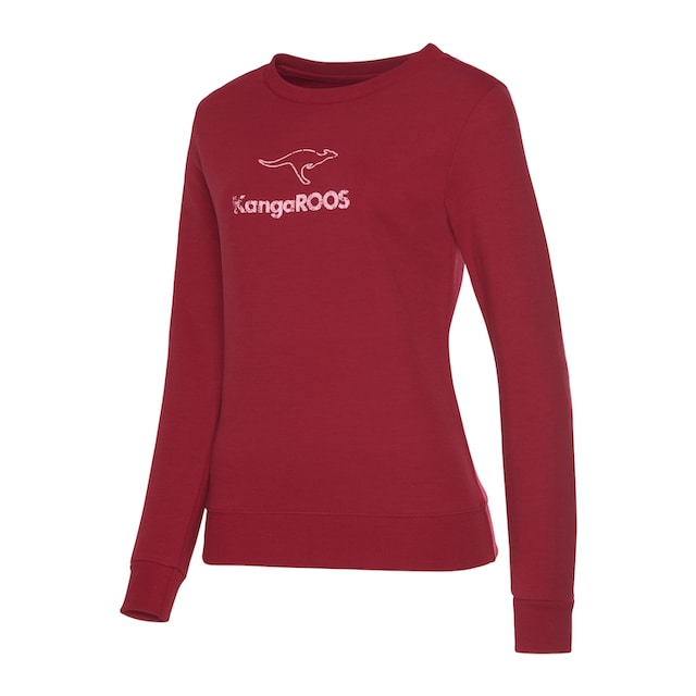 KangaROOS Sweatshirt, mit Kontrastfarbenem Logodruck, Loungeanzug im OTTO  Online Shop