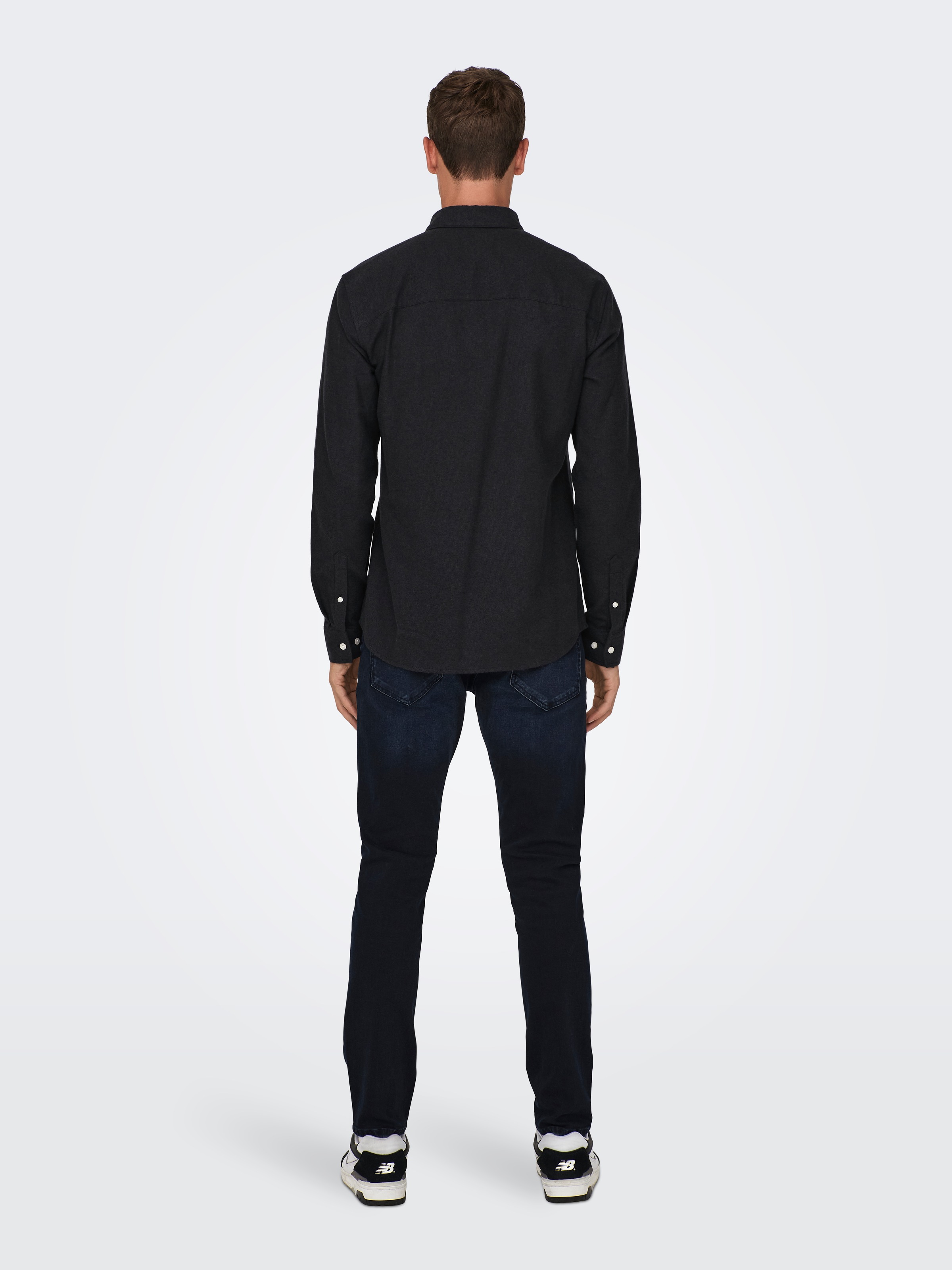 ONLY & SONS Langarmhemd »ONSGUDMUND SLIM 1-PKT SOLID SHIRT NOOS«