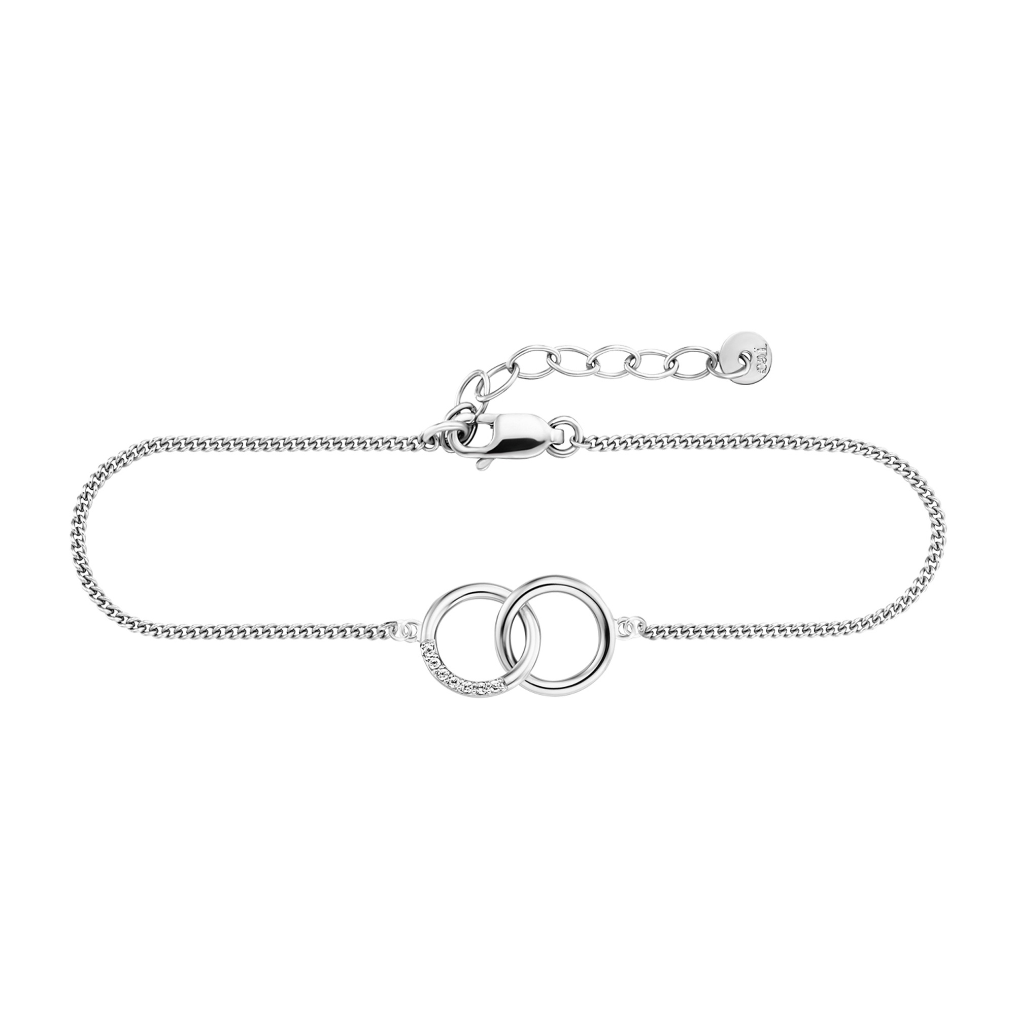 CAÏ Armband »925/- Sterling Silber rhodiniert Topas«, Rundpanzerkette