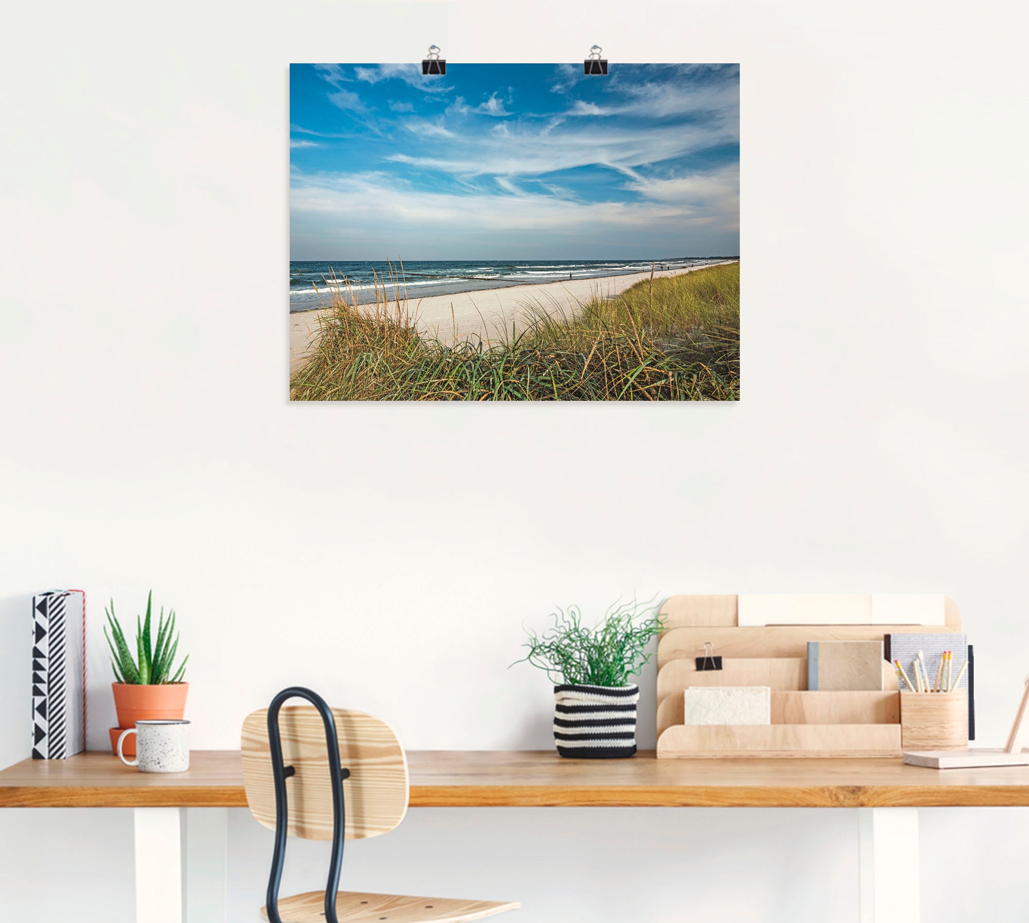 Artland Wandbild »Urlaubfeeling«, Strand, (1 St.), als Leinwandbild, Poster in verschied. Größen