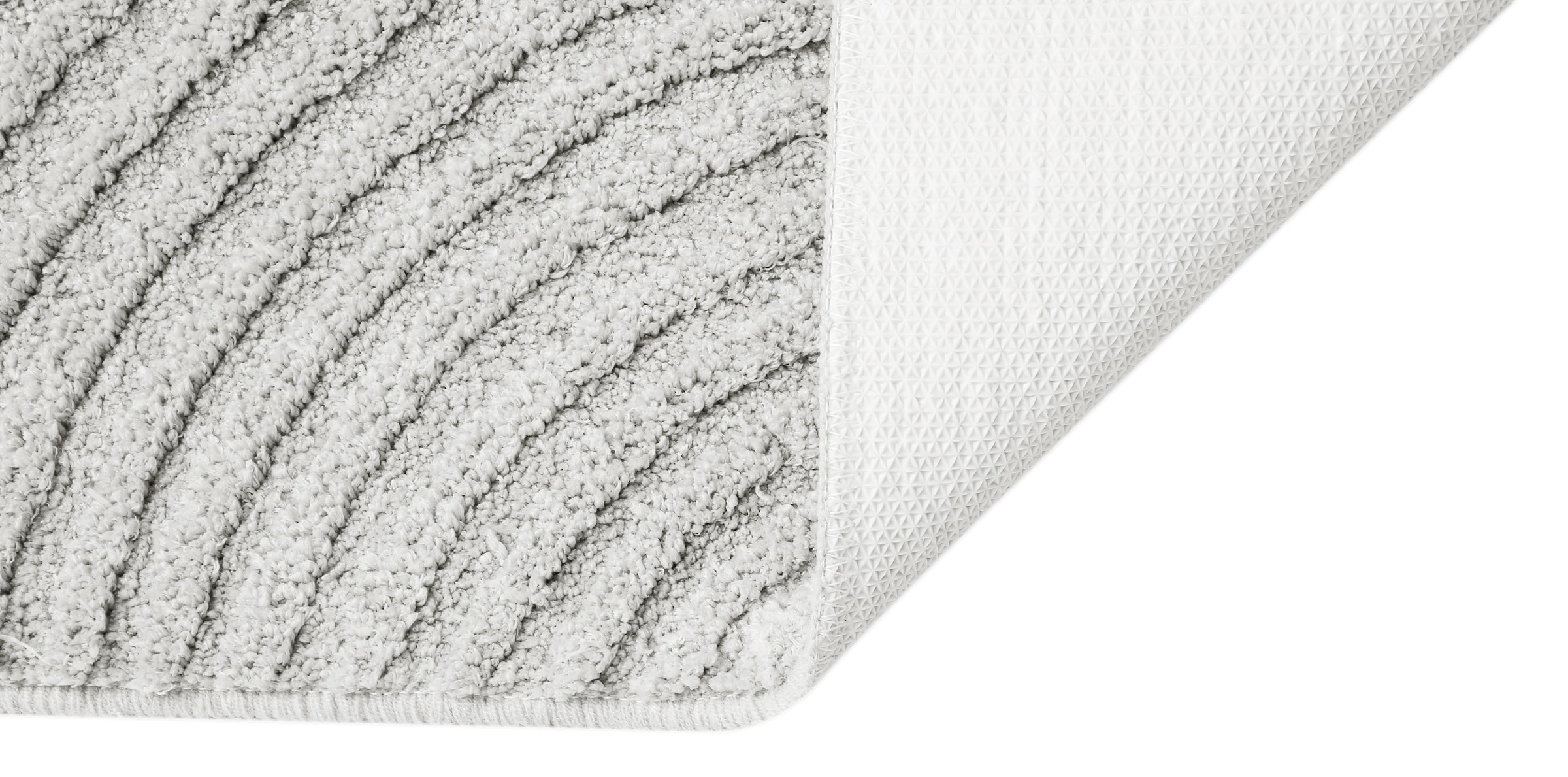 my home Badematte »Ognon, Scandi, Boho, modernes Muster«, rutschhemmend beschichtet, fußbodenheizungsgeeignet-schnell trocknend-strapazierfähig, Badteppich, Uni Farben, Hoch-Tief-Effekt