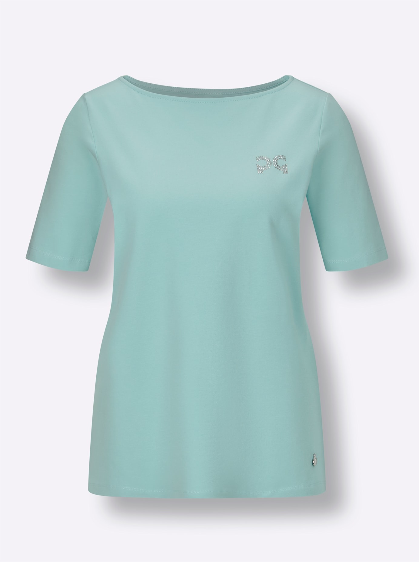 CREATION L PREMIUM Kurzarmshirt »Pima-Baumwoll-Shirt«, (1 tlg.)