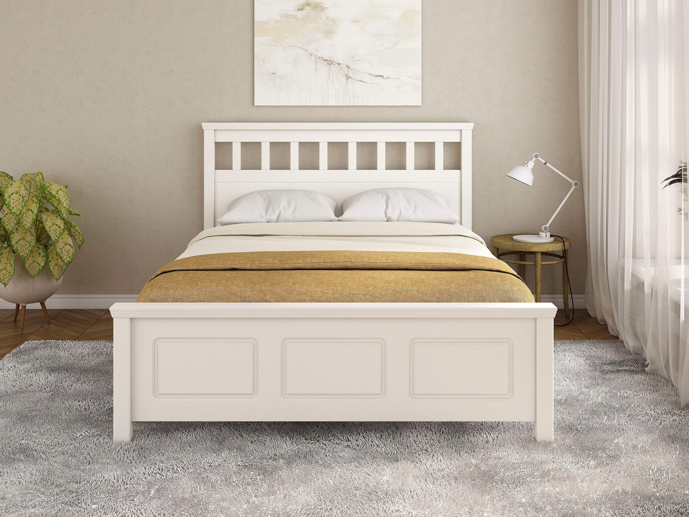 OTTO home Bett »Tillian, Bettgestell, Doppelbett, Bettkasten optional, Made in EU« Liegefläche 140x200cm,  aus massiver Kiefer in Kombination mit MDF, FSC®, inklusive Lattnerost