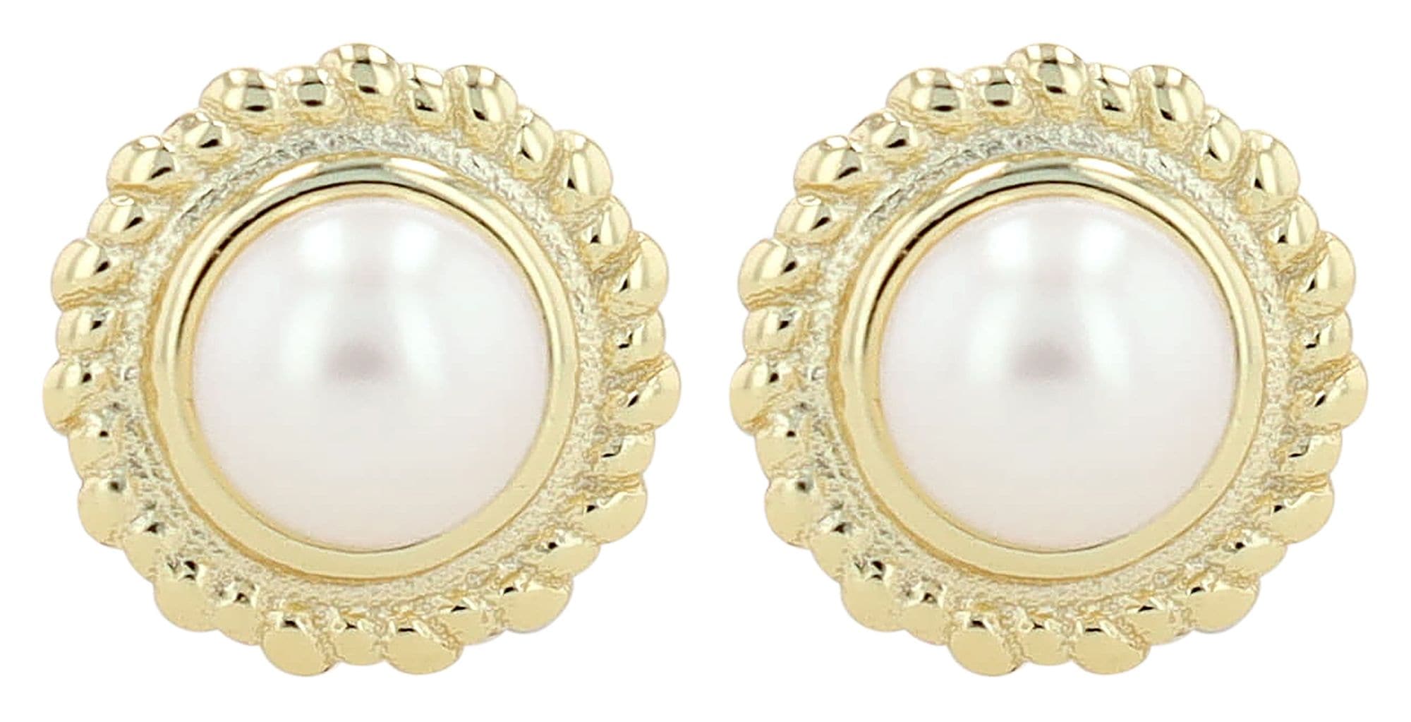 Adelia´s Paar Ohrstecker »Damen Ohrringe ¿ Ohrstecker aus 925 Silber mit Süßwasserperle«