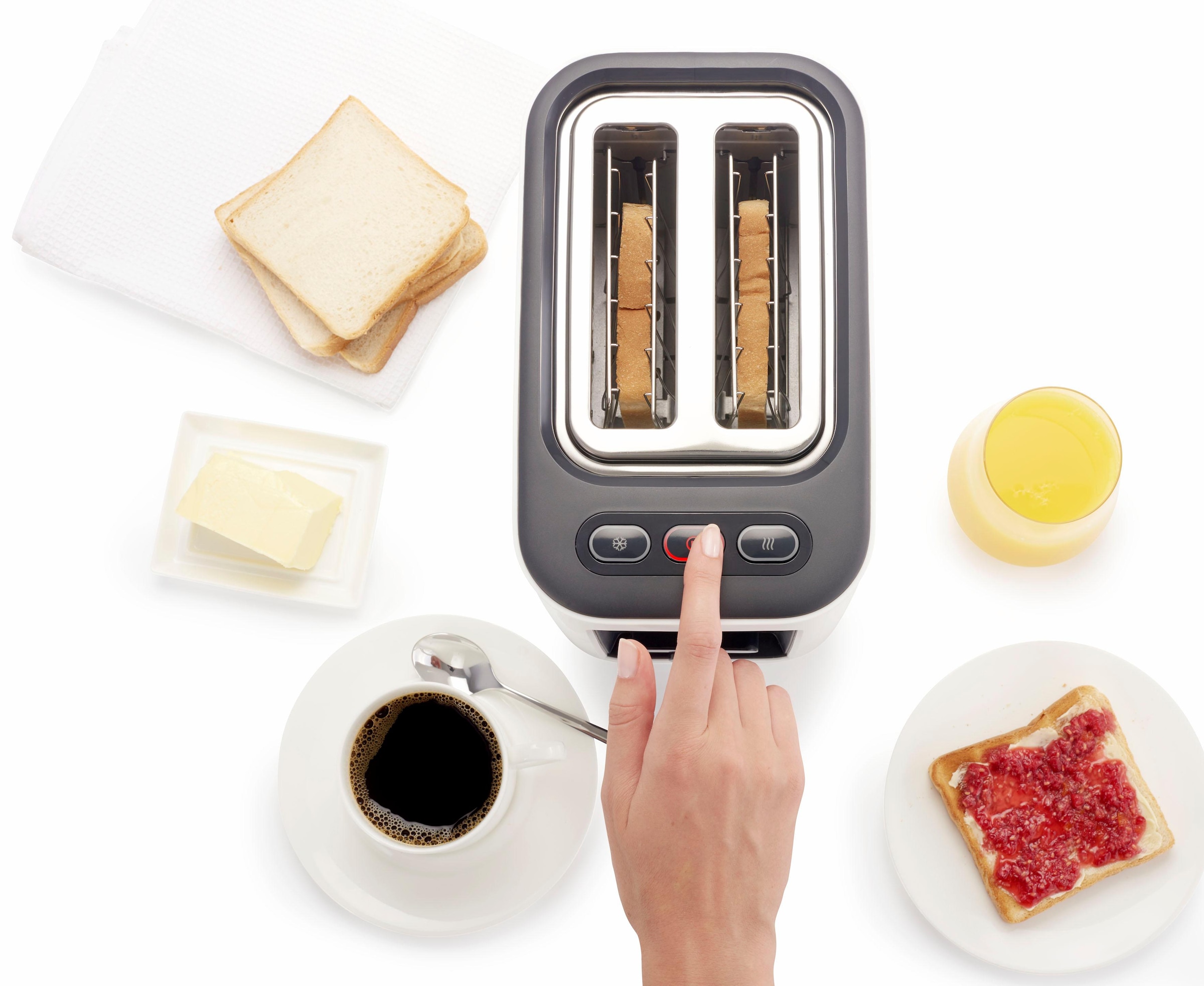 Braun Toaster »HT 3010 WH«, 2 kurze Schlitze, für 2 Scheiben, 1000 W bei  OTTO