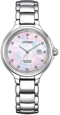 Citizen Titanuhr »EW2680-84Y«, Armbanduhr, Damenuhr, Solar