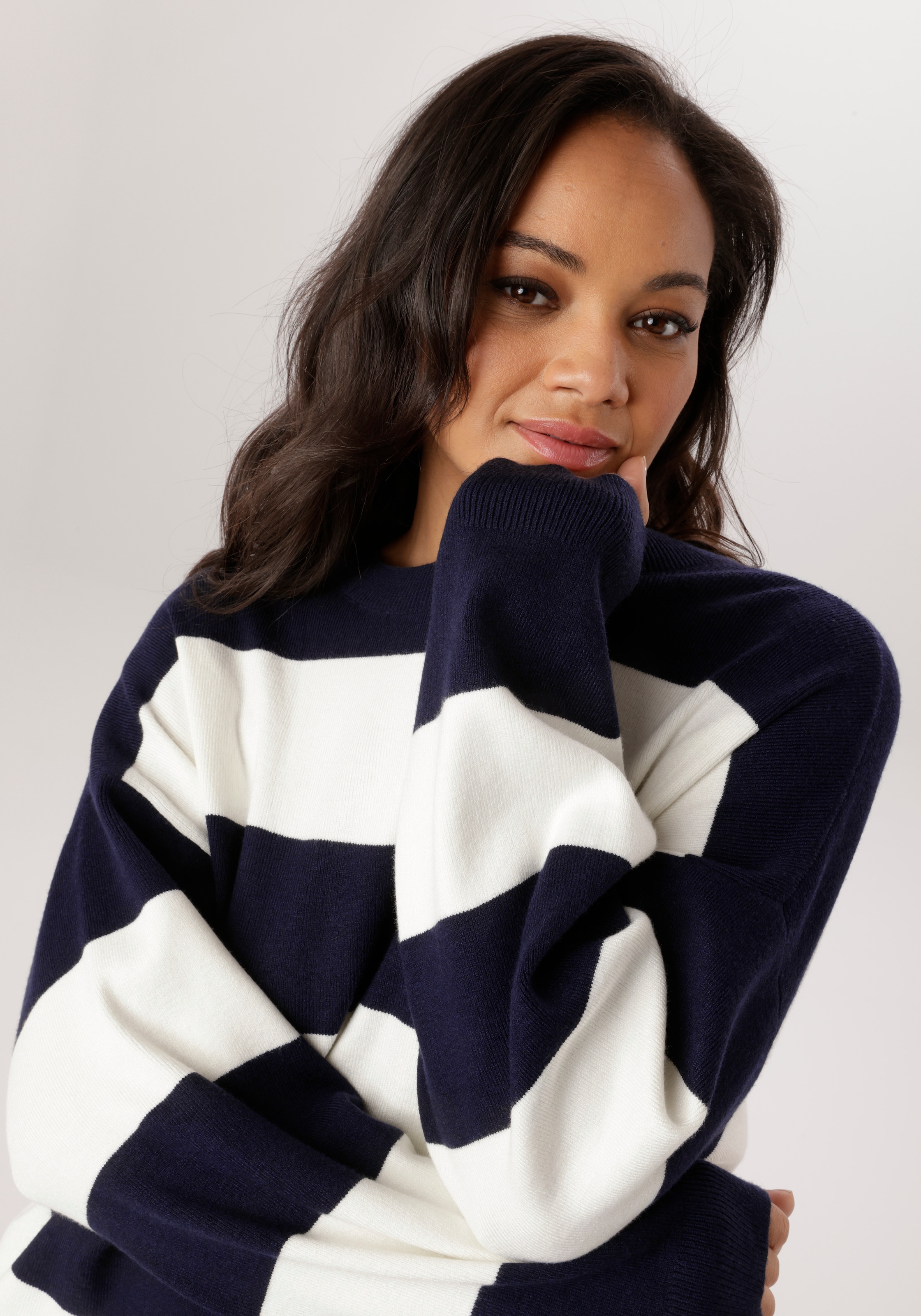 Aniston PLUS Strickpullover im Streifen-Dessin - NEUE KOLLEKTION
