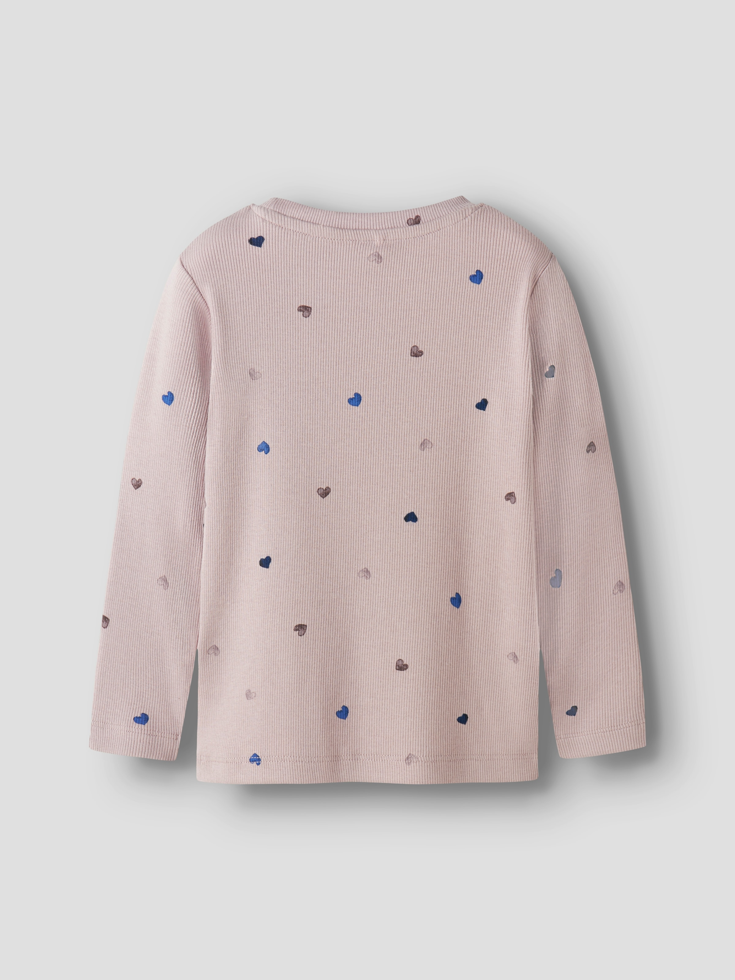 Name It Langarmshirt »NMFNUTTI LS TOP NOOS«, mit tollem Herzchen-Alloverprint