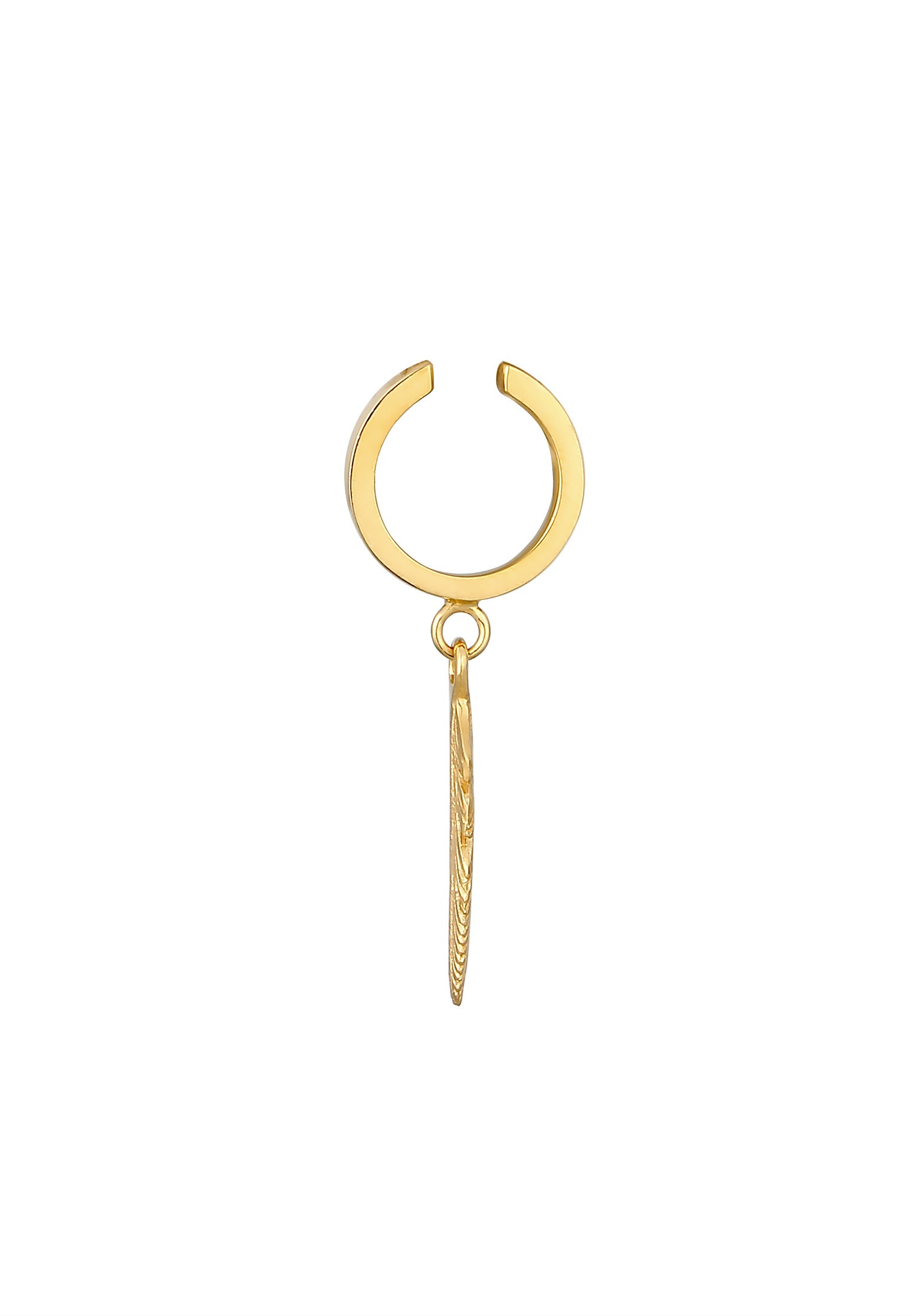Elli Ohrklemme »Ohrringe Earcuff Ohrklemme Feder Hänger 925 Silber«