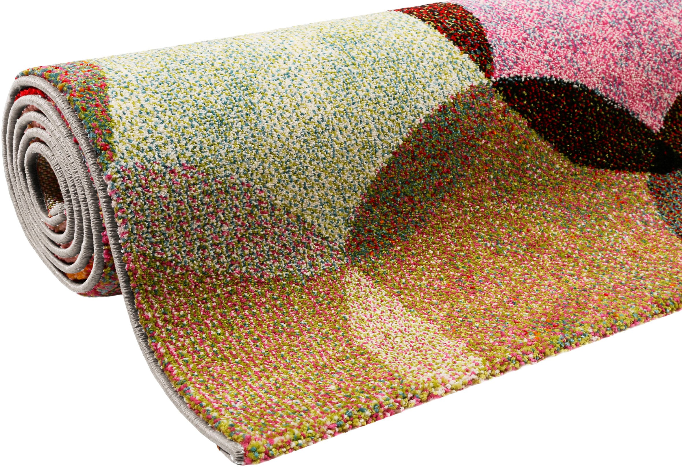 Esprit Teppich »Modernina ESP-3378«, rechteckig, 13 mm Höhe, weicher Kurzflor in modernem Design, Wohnzimmer, Schlafzimmer, bunt