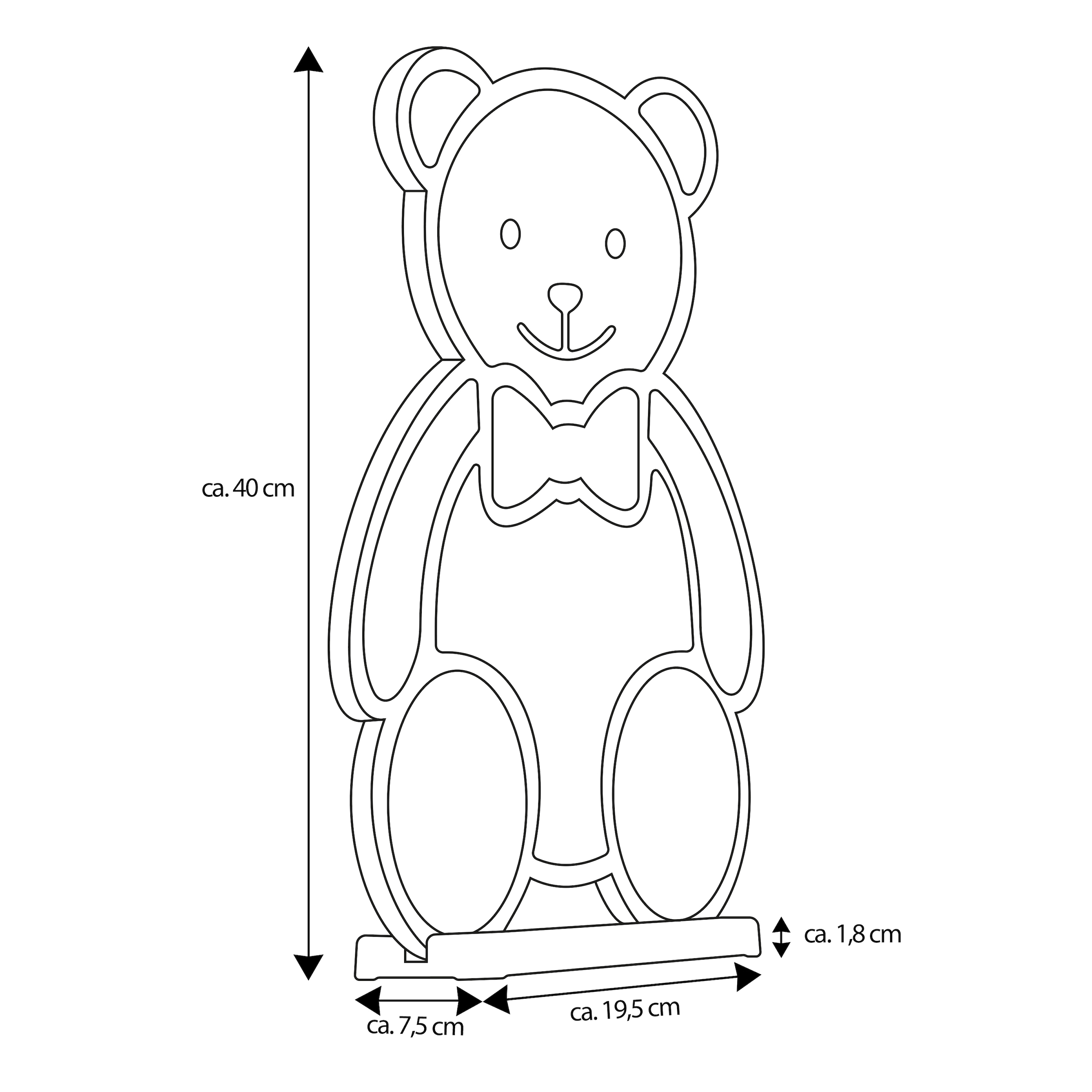 my home LED Dekofigur »Evaya« LED-Modul Warmweiß Tiefenillusion mit 3D-Effekt, von beiden Seiten zu sehen