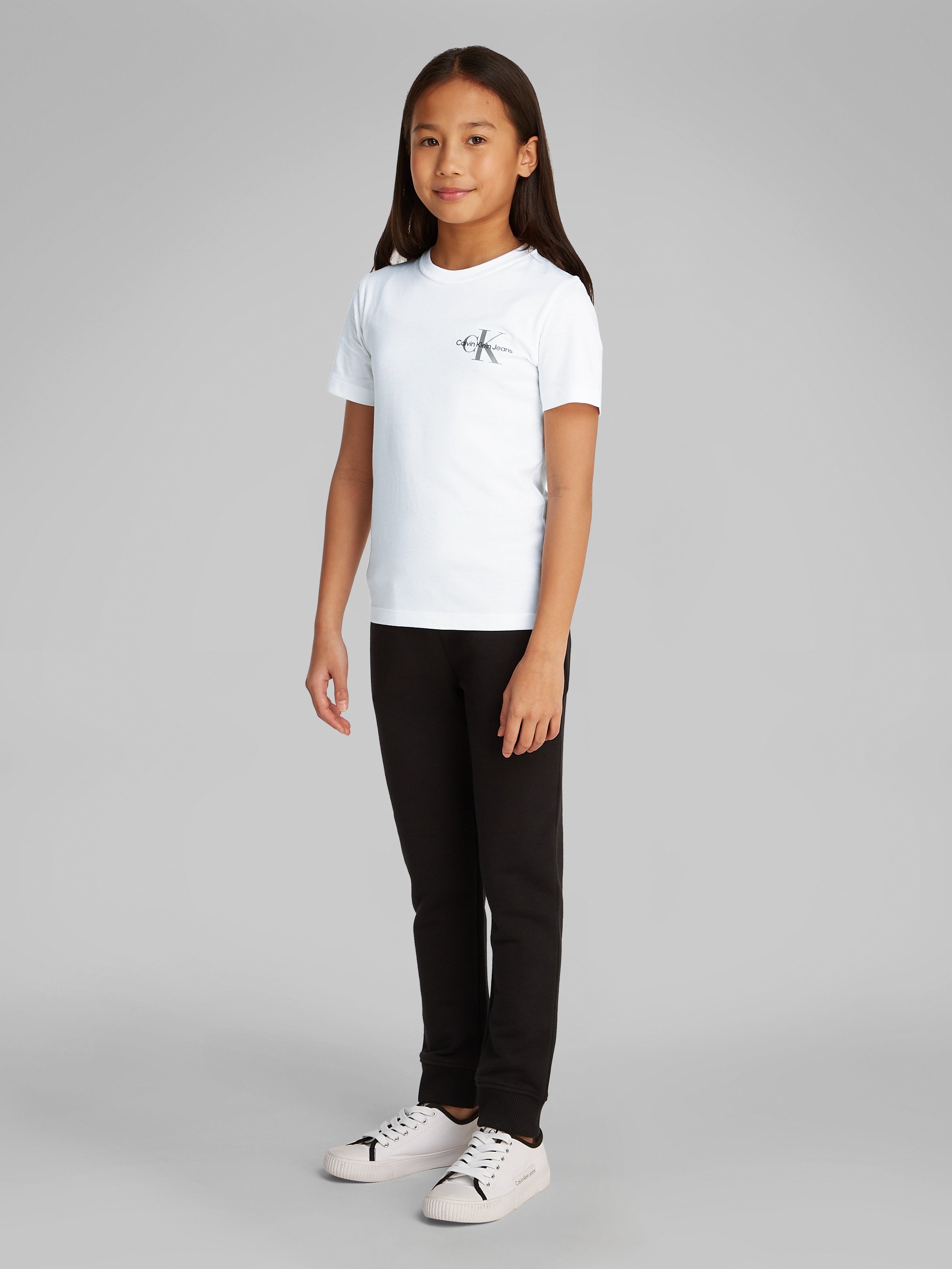 Calvin Klein Jeans T-Shirt »Chest Monologo Ss T-Shirt«, für Kinder bis 16 Jahre und mit Logodruck