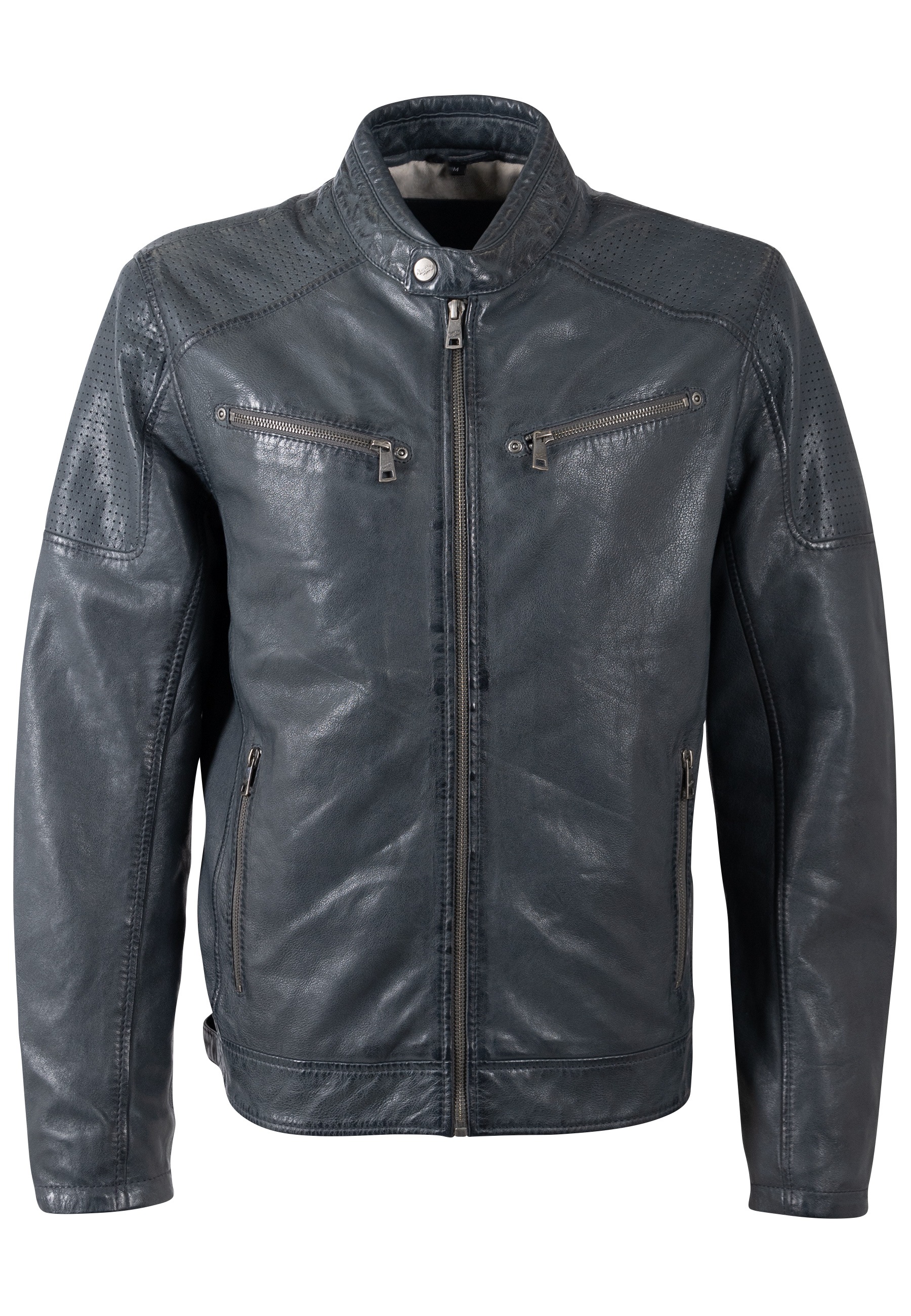 Mauritius Lederjacke »MMBroum« mit Bikerkragen