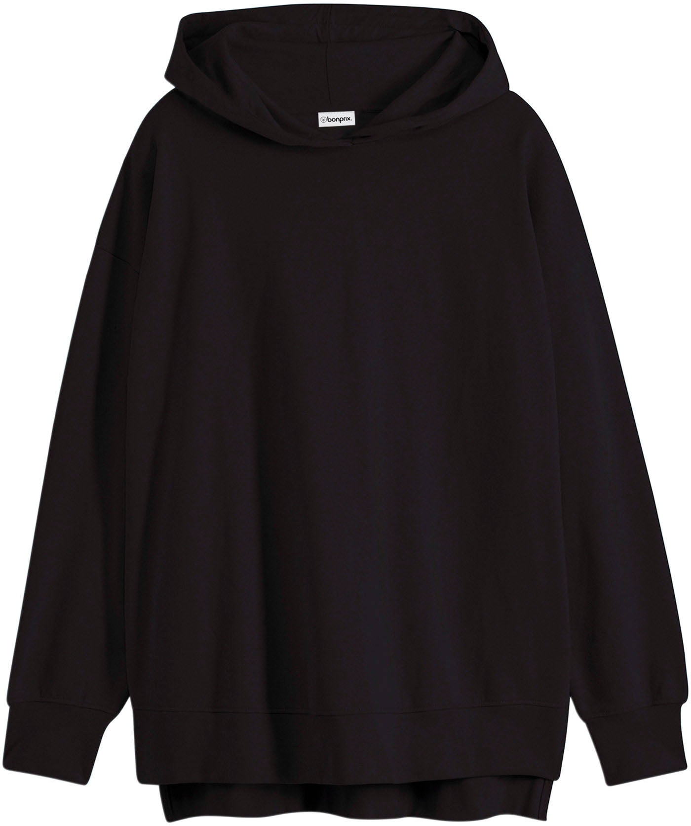 bonprix Hoodie , Oversize-Passform, aus Baumwolle, mit seitlichen Schlitzen
