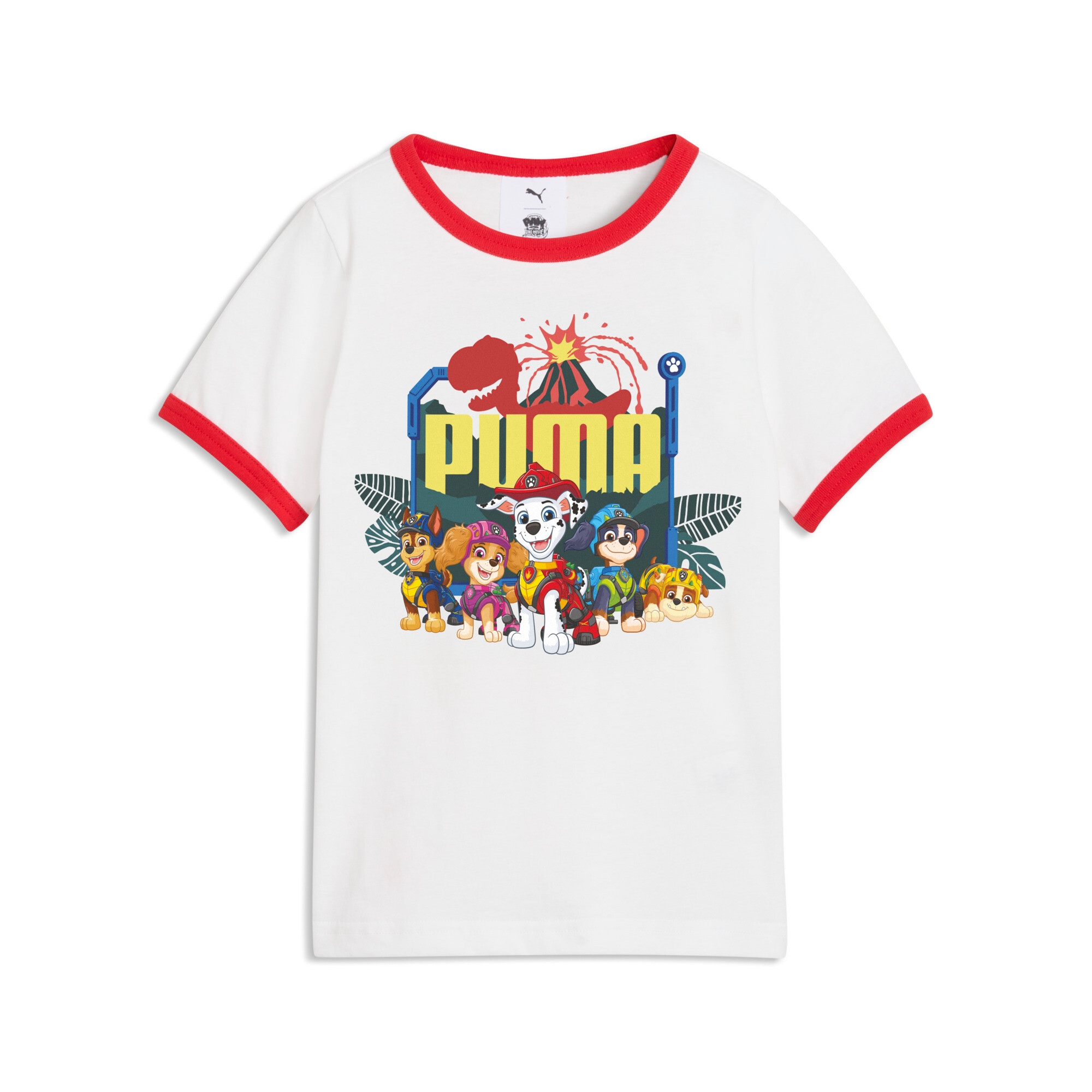 PUMA T-Shirt »X PAW PATROL RINGER TEE« Regular Fit, Kurzarm, für Kinder, mit Rundhalsausschnitt