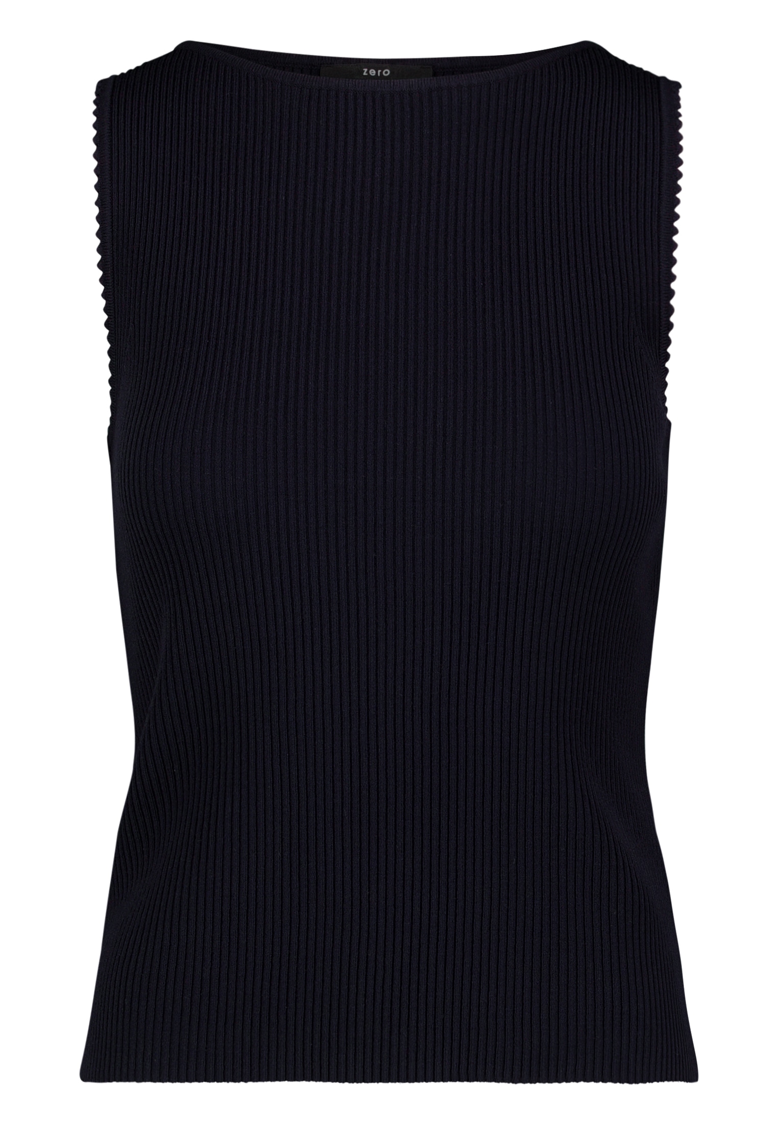 Zero Kurzarmpullover »Strick-Top ohne Arm«