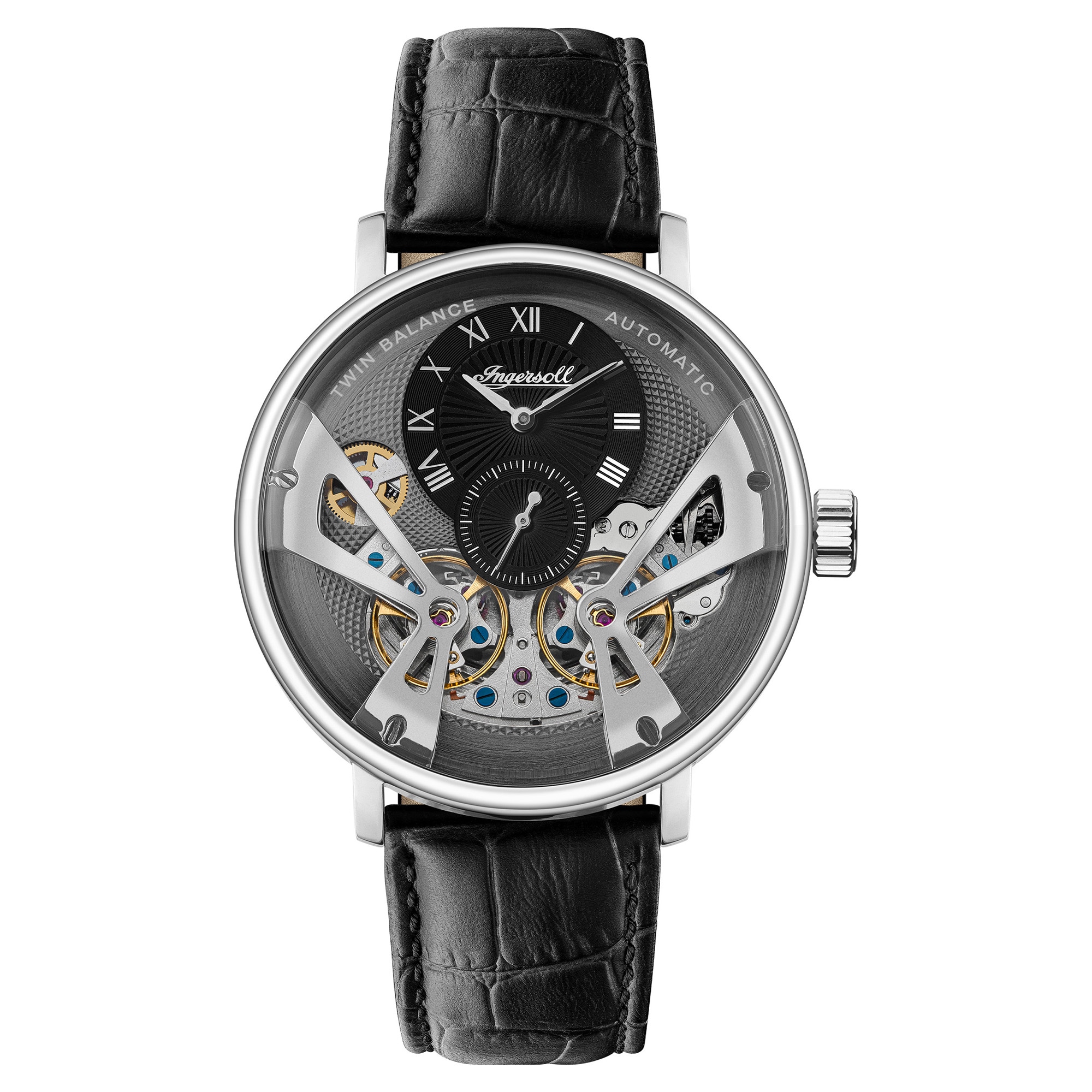Ingersoll Automatikuhr »The Tennessee« Armbanduhr, Herrenuhr, Mechanische Uhr, Lederarmband, analog